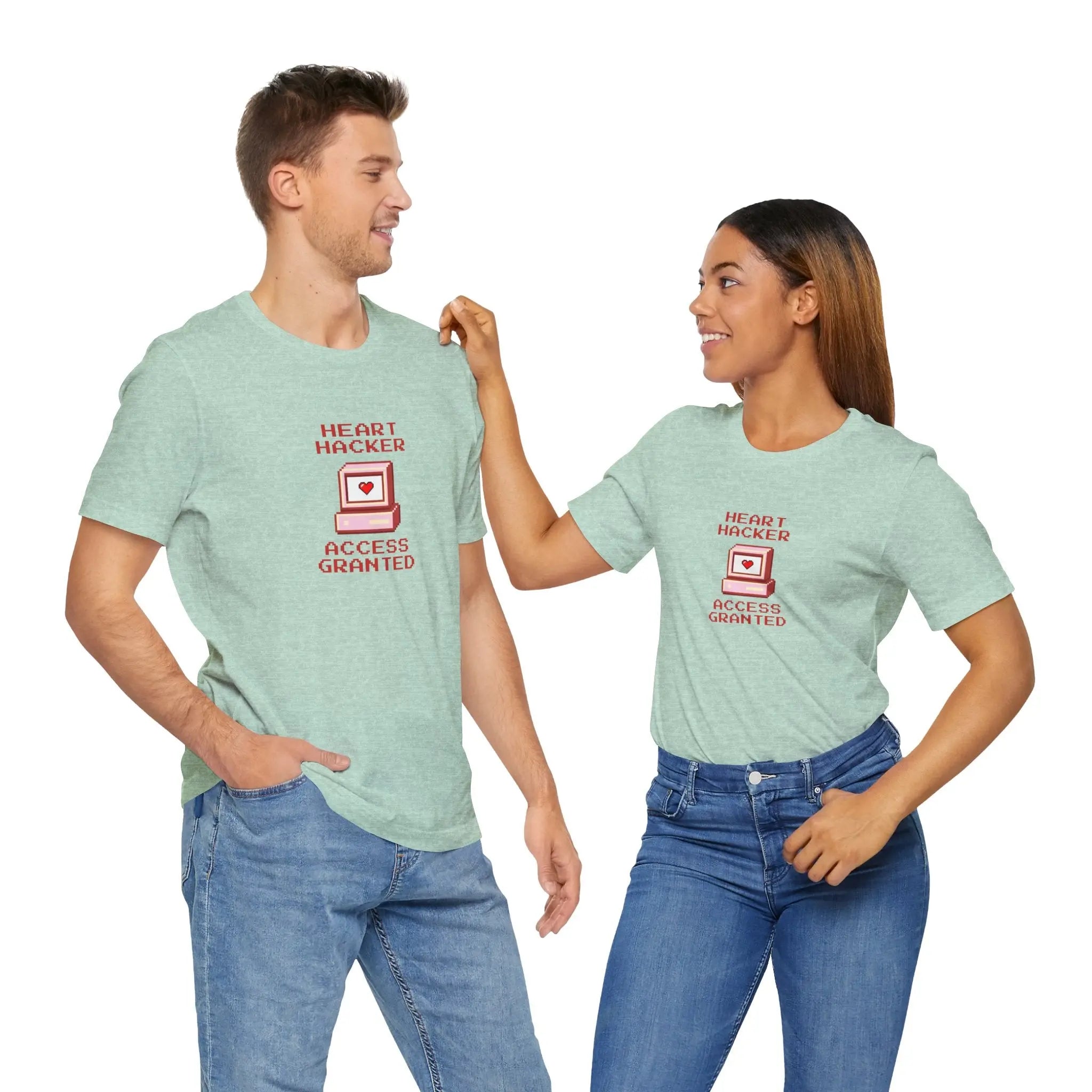 Heart Hacker Access Granted Unisex T-Shirt - Teezers