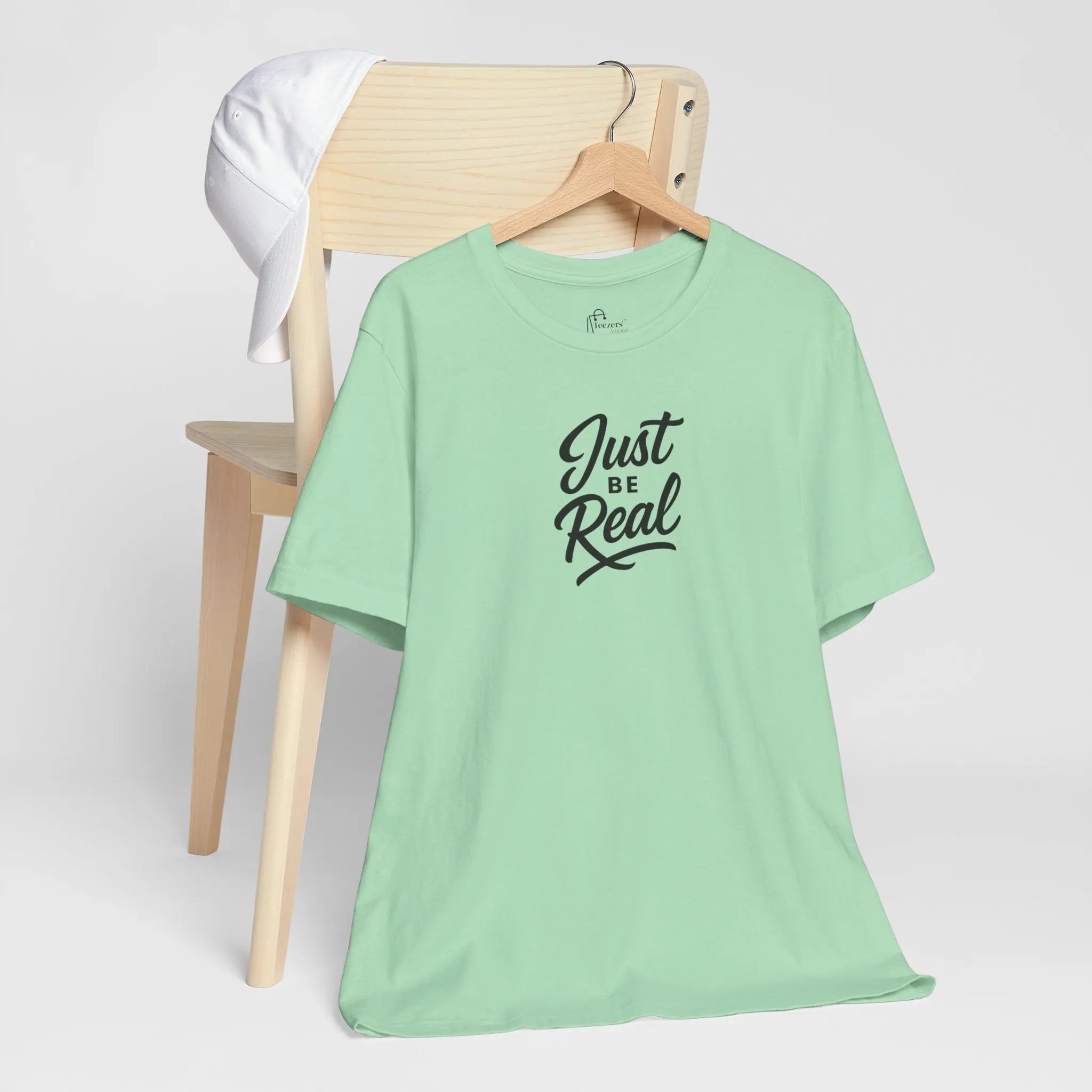 "Just Be Real" Motivational T-Shirt for Women – Empowering Graphic Tee, Mental Health Awareness Shirt, Gift for Her - Teezers