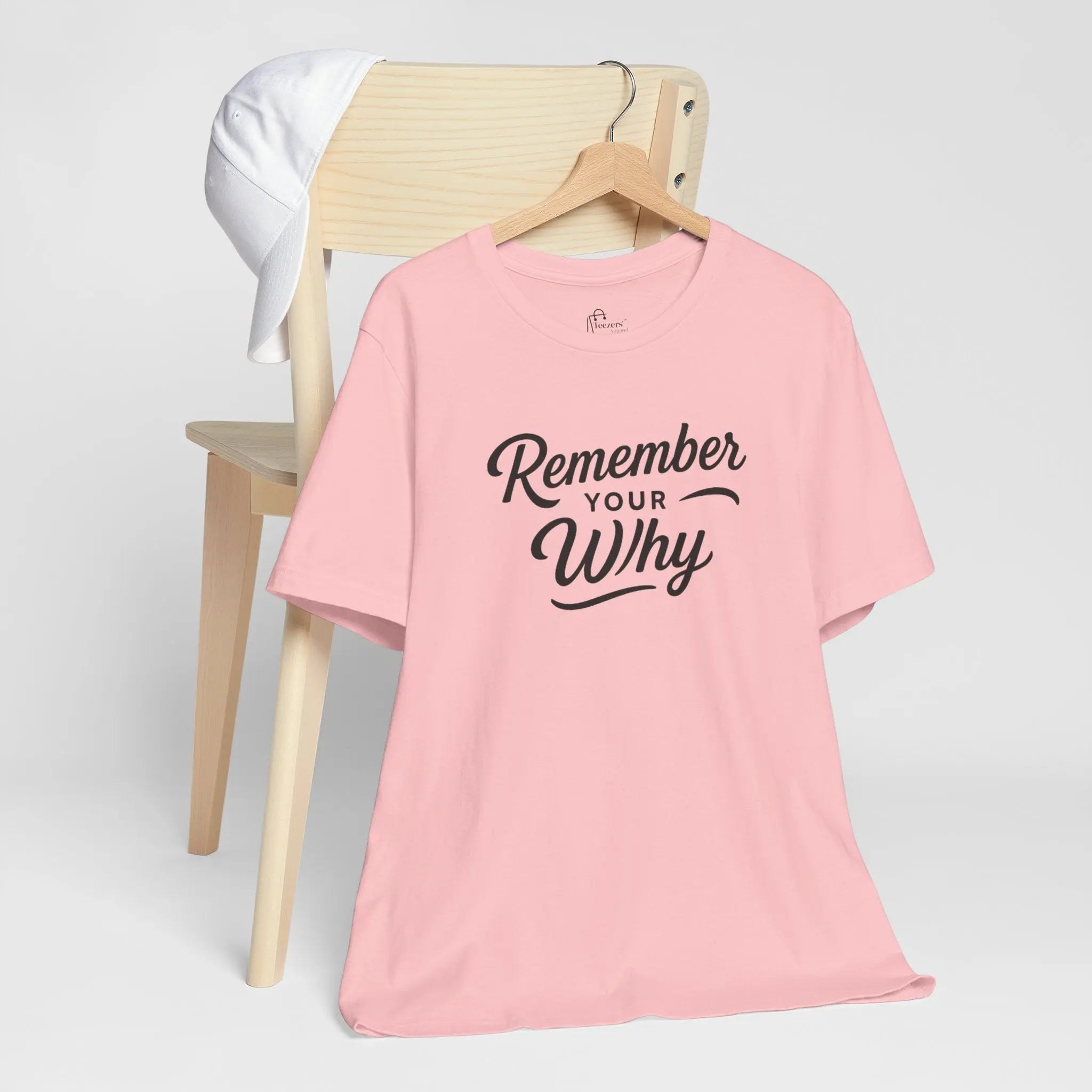 "Remember Your Why" Women’s Empowerment T-Shirt – Motivational Quote Shirt, Inspirational Gift for Her, Strong Woman Tee - Teezers