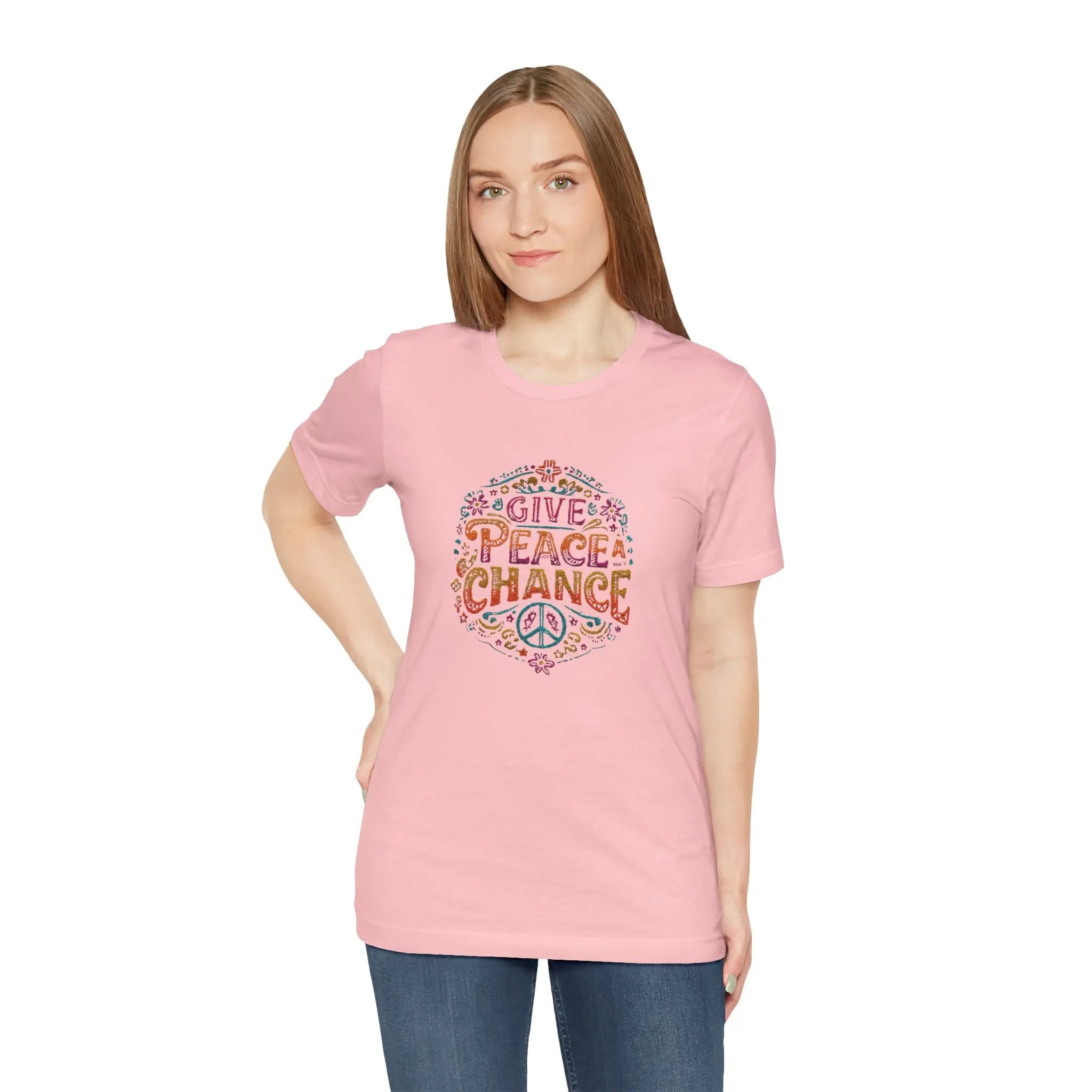 Give Peace a Chance 1 Unisex T-Shirt | World Peace Shirt Design for Gift | Teezers Apparel - Teezers