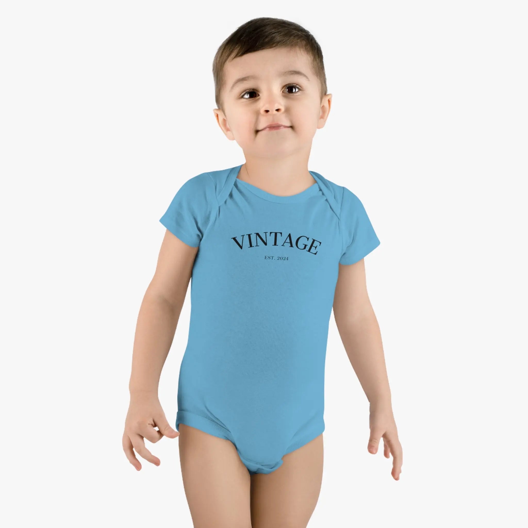 Baby Short Sleeve Onesie® Vintage EST 2024 - Teezers