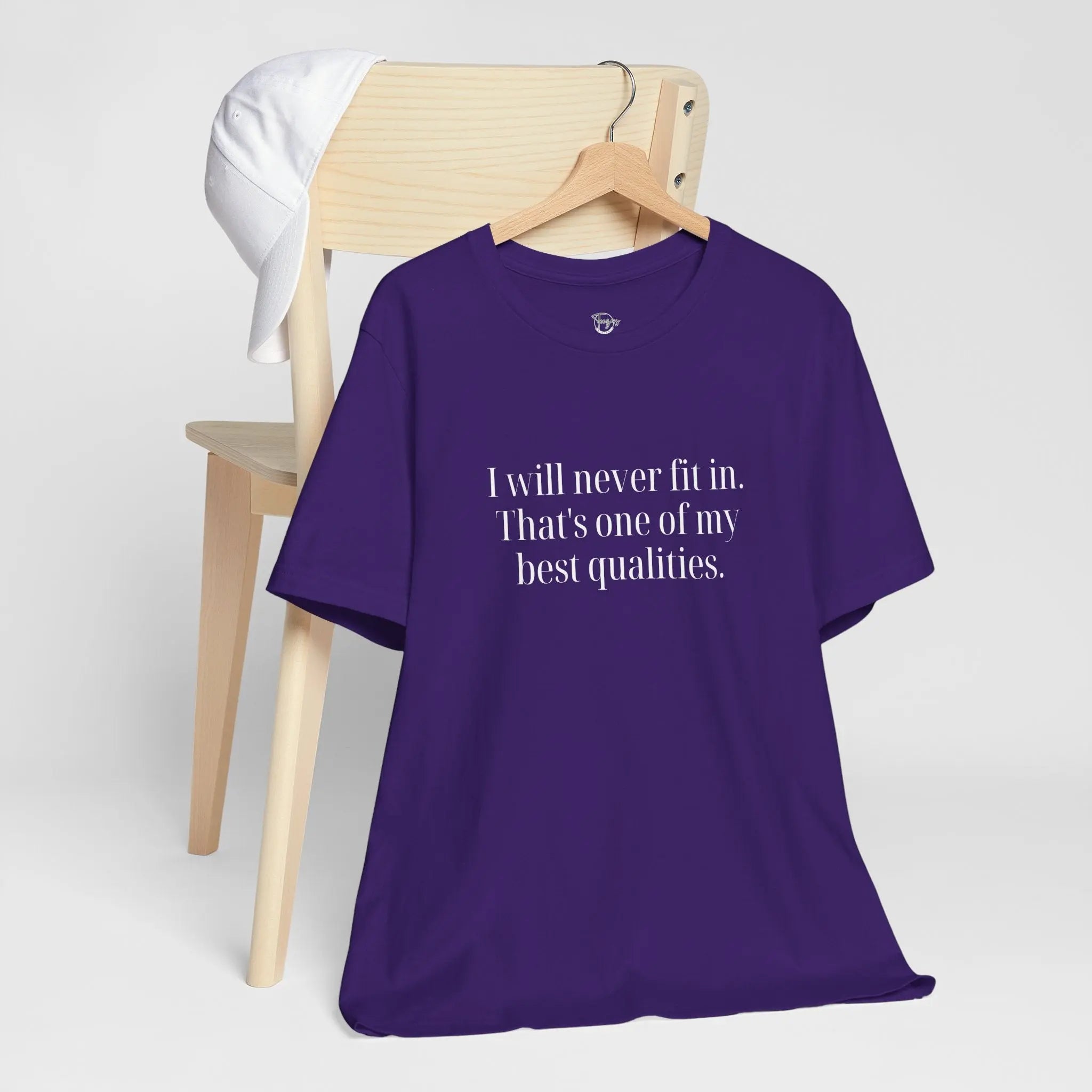 I Will Never Fit In T-Shirt – Bold & Empowering Statement Tee - Teezers
