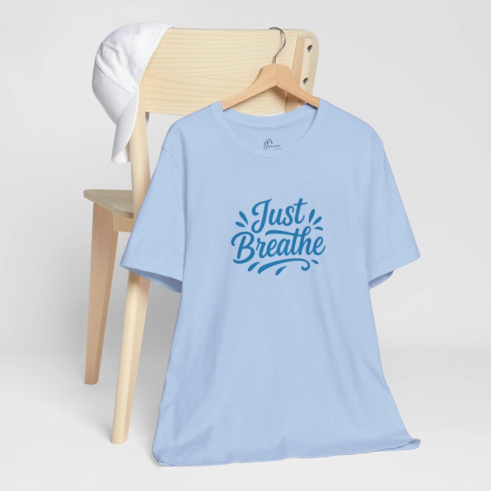 "Just Breathe" Motivational T-Shirt for Women – Empowering Self-Care Tee, Mental Health Awareness Shirt, Gift for Her - Teezers