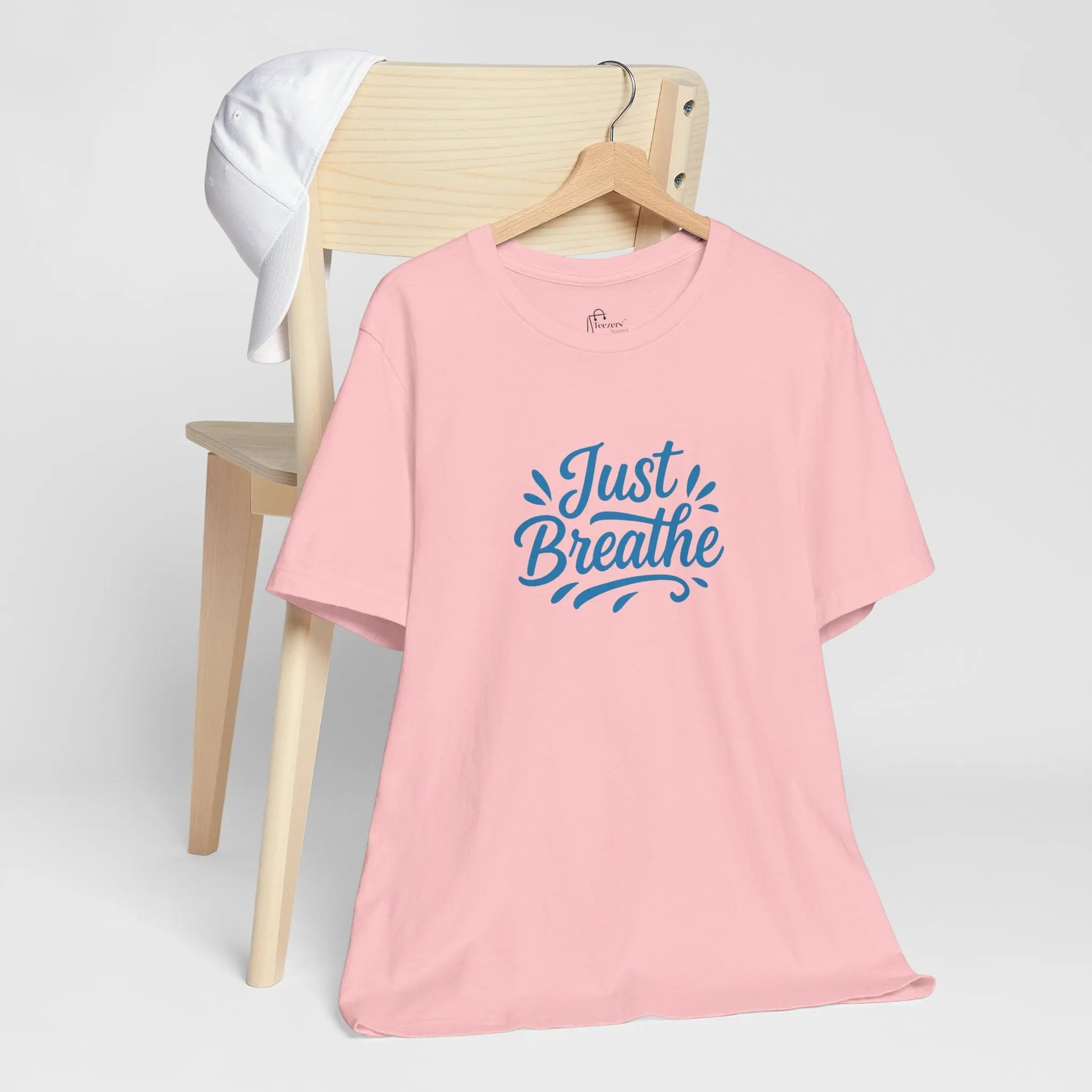 "Just Breathe" Motivational T-Shirt for Women – Empowering Self-Care Tee, Mental Health Awareness Shirt, Gift for Her - Teezers