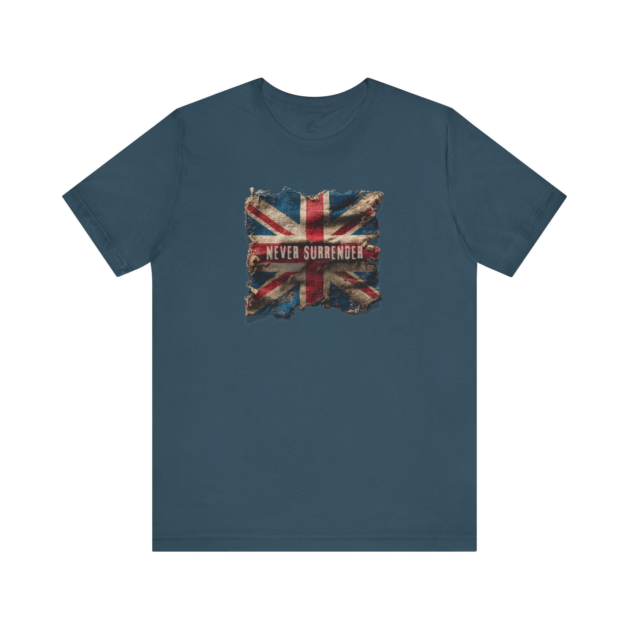 "Never Surrender" Inspirational Unisex T-Shirt For British – Stand Proud, Stand Strong, Stand Independent