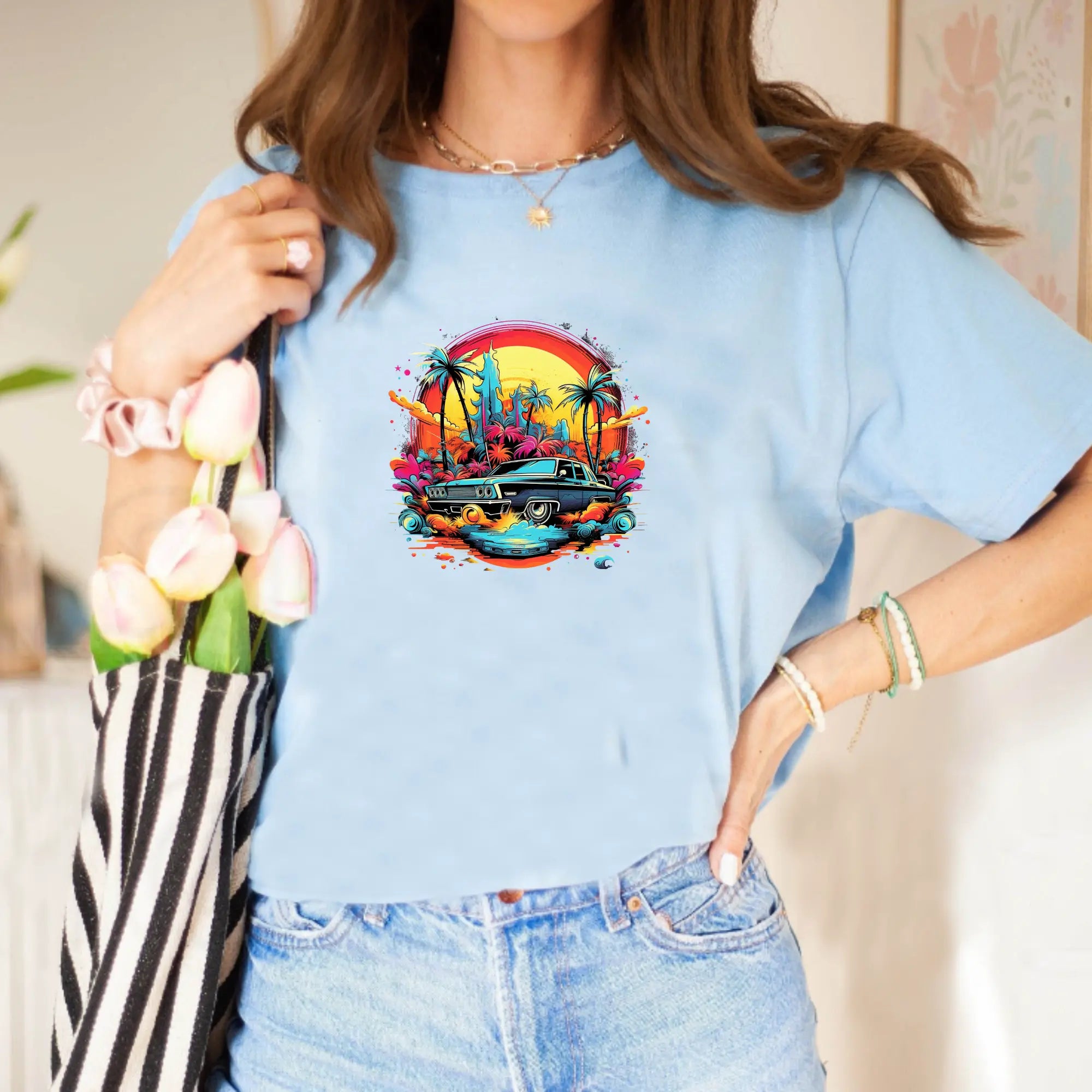 Retro Car Unisex T-Shirt - Teezers
