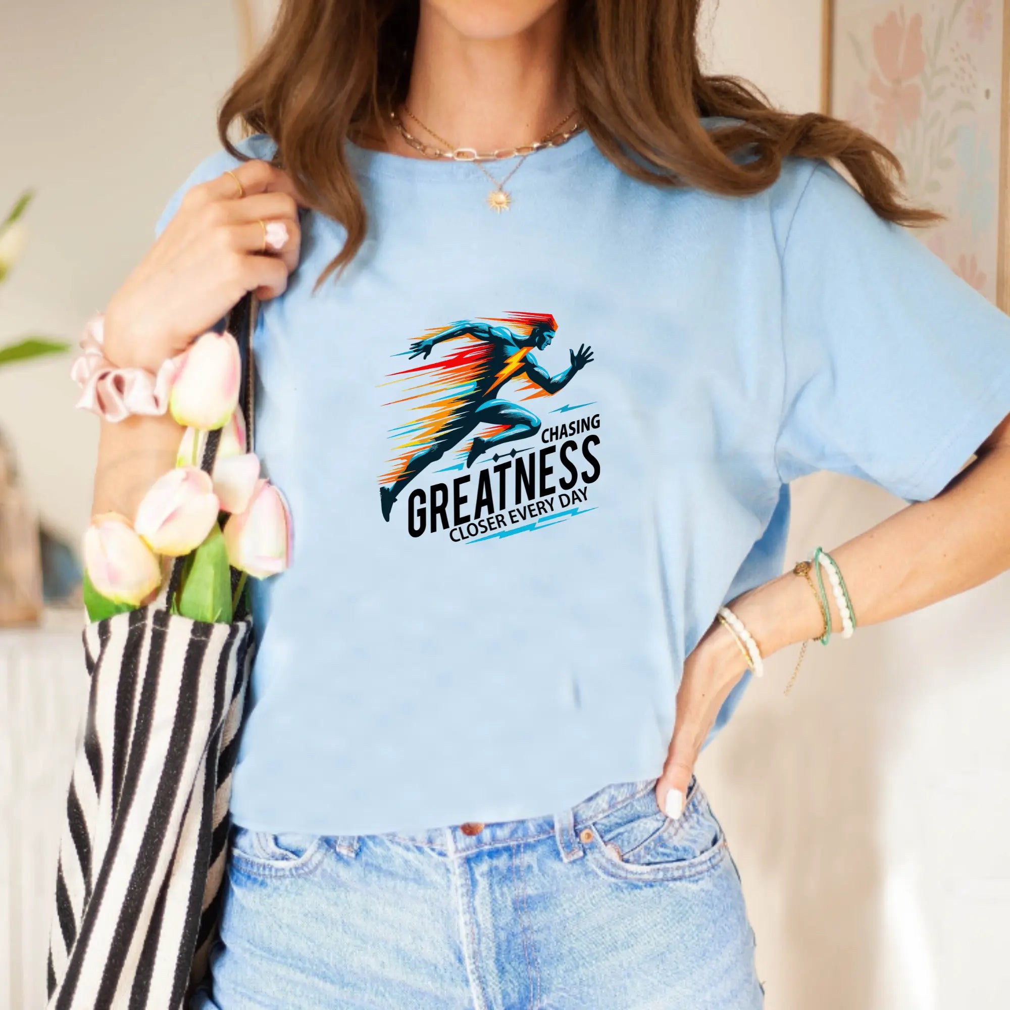 Chasing Greatness Unisex T-Shirt | Chasing Greatness Motivational T‑shirt | Teezers Apparel - Teezers