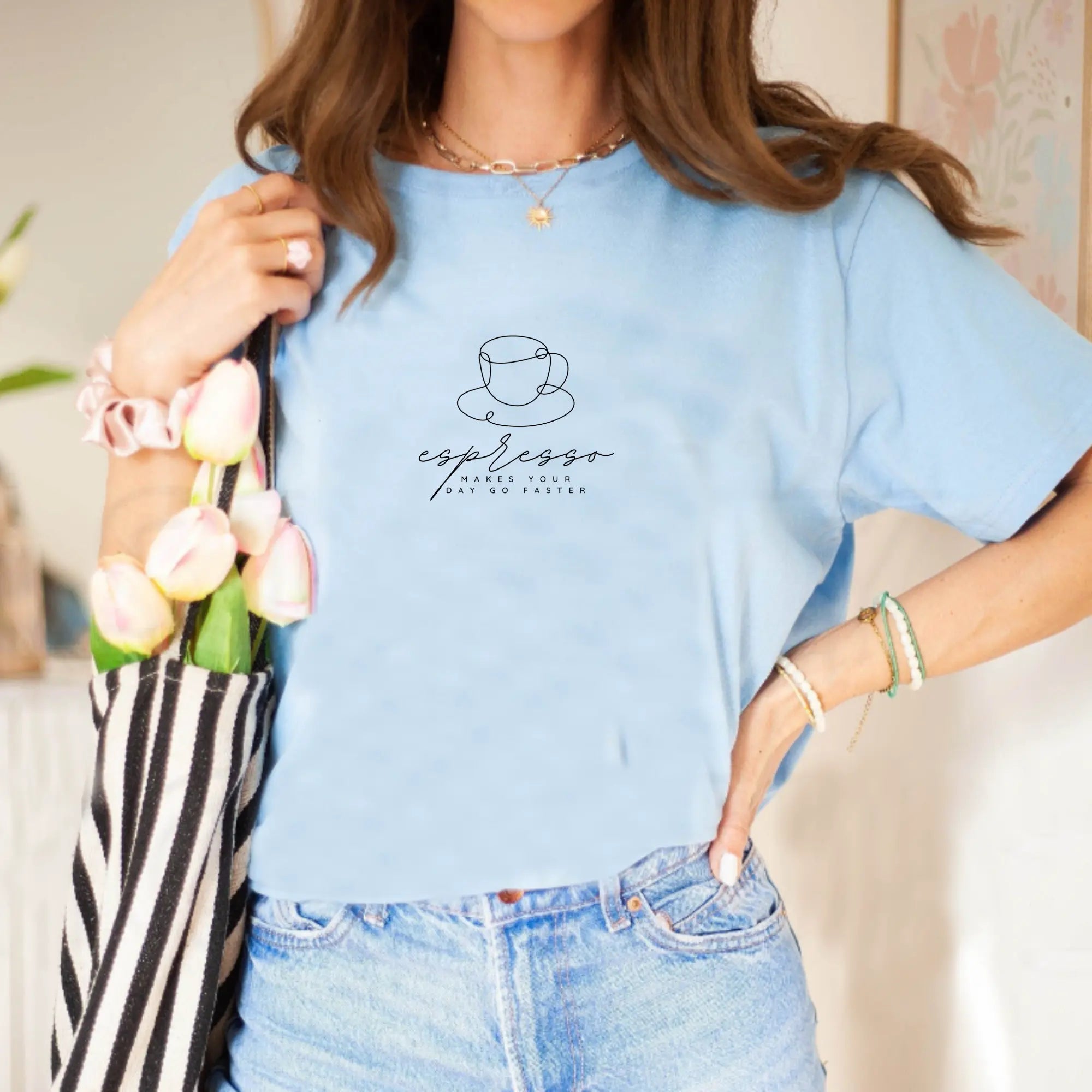 Espresso Makes Your Day Go Faster Unisex T-Shirt - Teezers