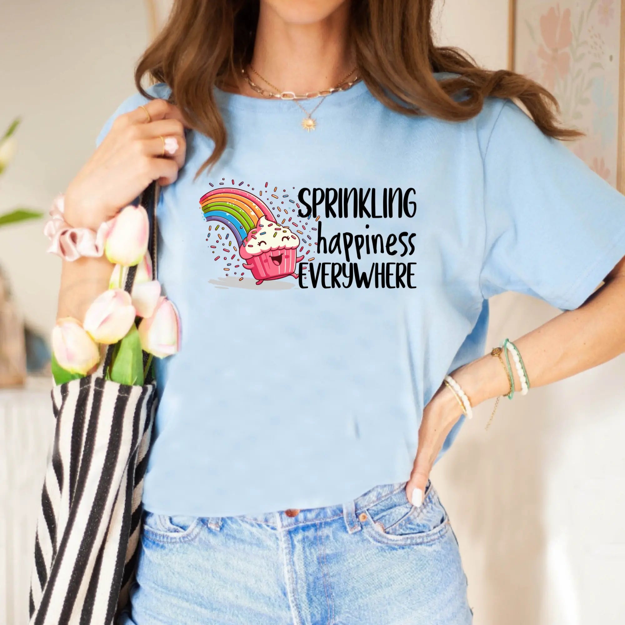 Sprinkling Happiness Everywhere Unisex T-Shirt - Teezers