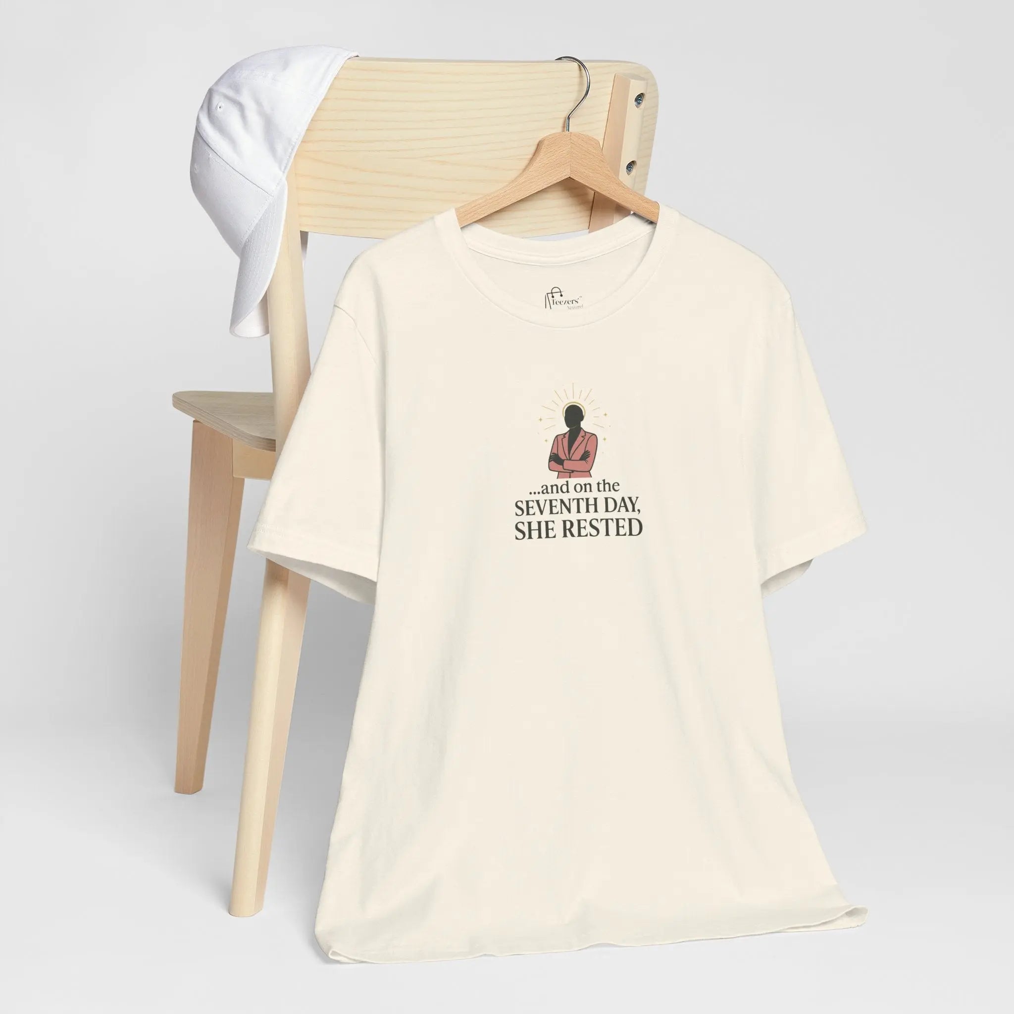 And On the 7th Day She Rested T-Shirt – Empowering Self-Care Tee for Women