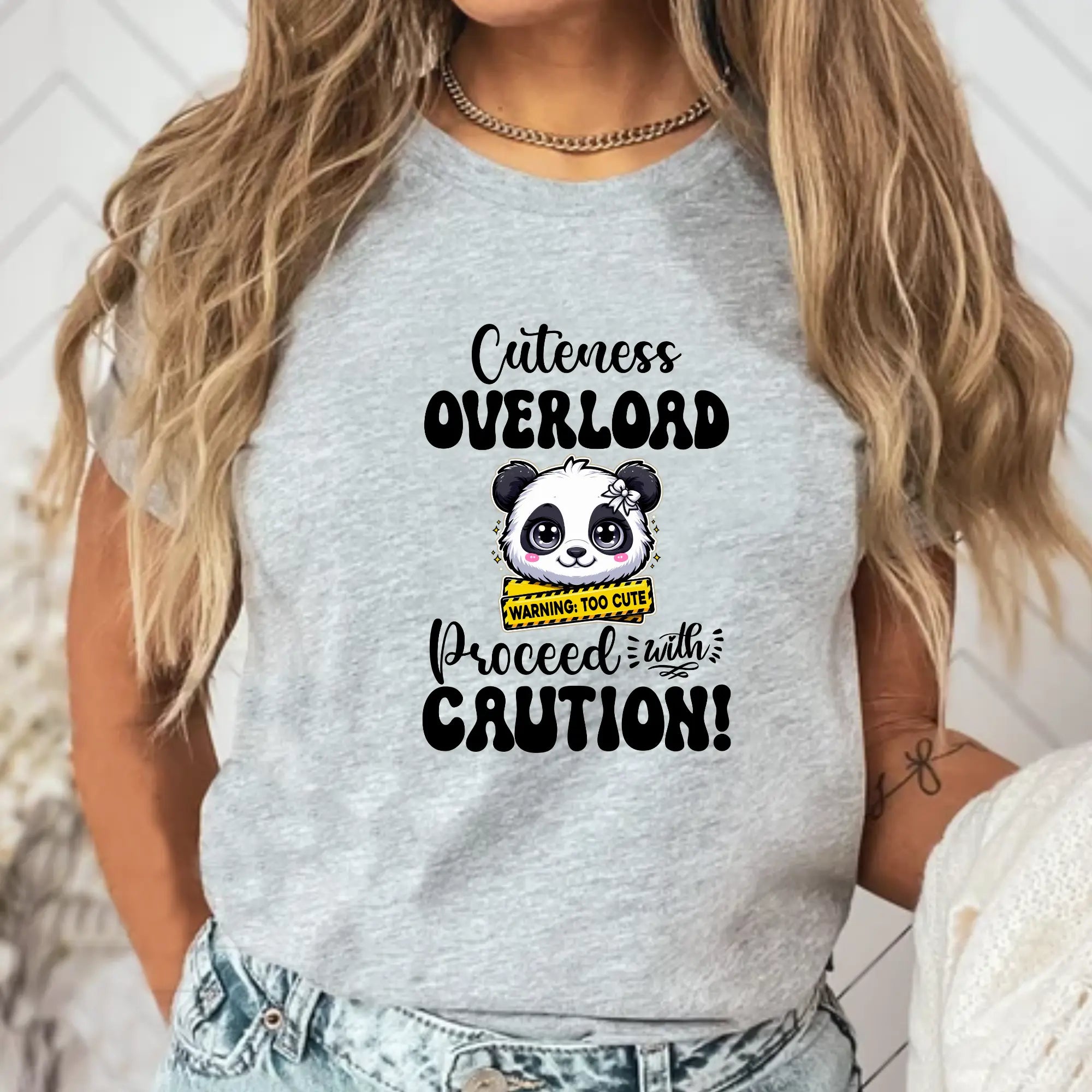Cuteness Overload Proceed with Caution Unisex T-Shirt - Teezers