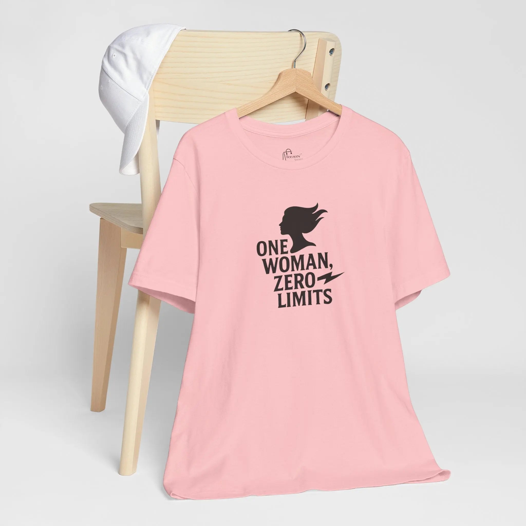 "One Woman Zero Limits" Motivational Women Empowerment T-Shirt – Feminist Graphic Tee for Strong Independent Women - Teezers