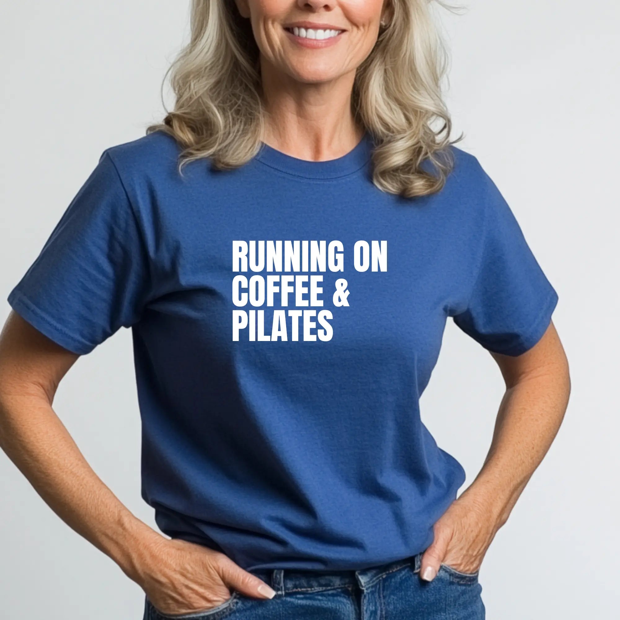 Running On Coffee and Pilates Unisex T-Shirt Printify