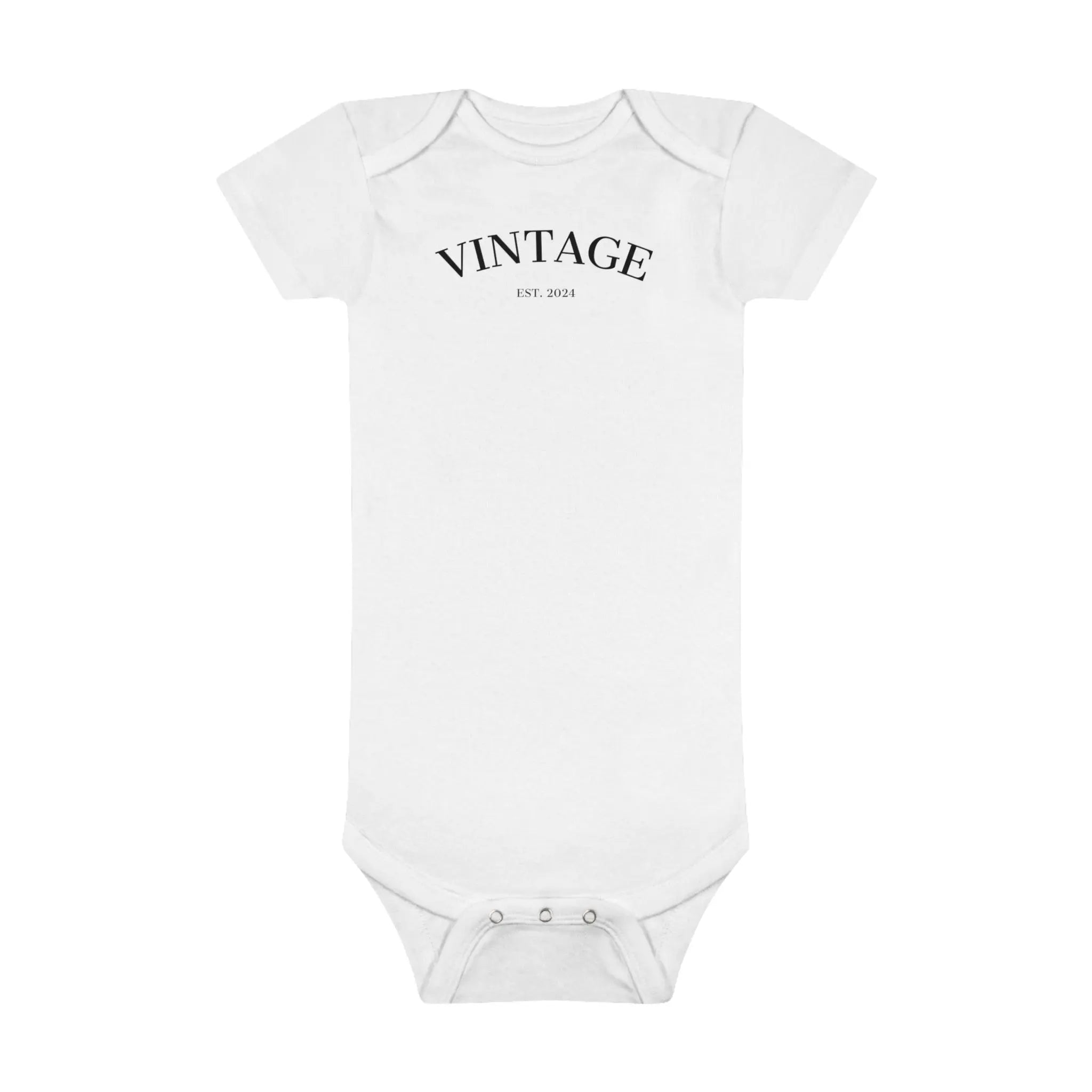 Baby Short Sleeve Onesie® Vintage EST 2024 - Teezers