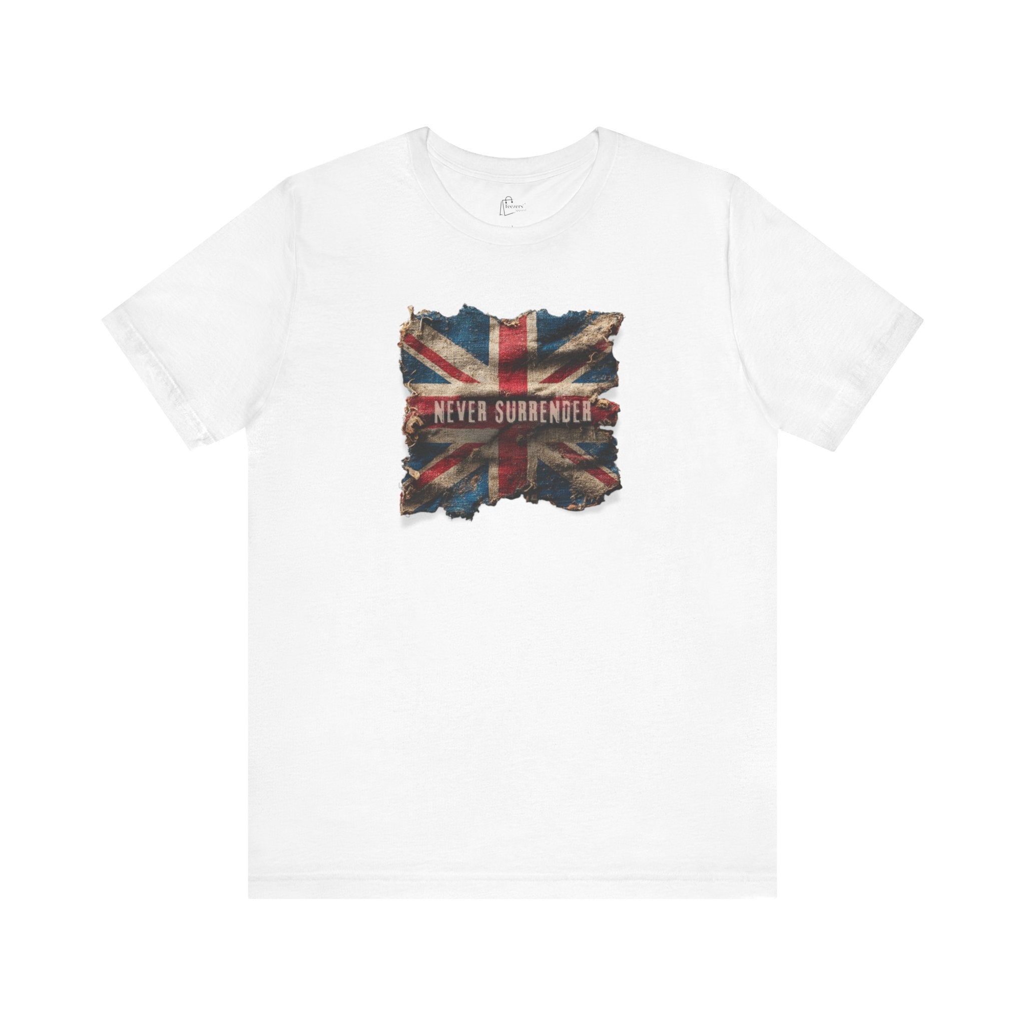 "Never Surrender" Inspirational Unisex T-Shirt For British – Stand Proud, Stand Strong, Stand Independent