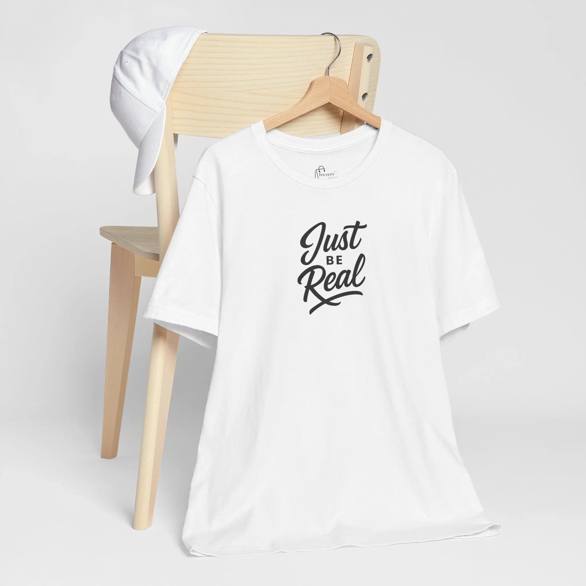 "Just Be Real" Motivational T-Shirt for Women – Empowering Graphic Tee, Mental Health Awareness Shirt, Gift for Her - Teezers