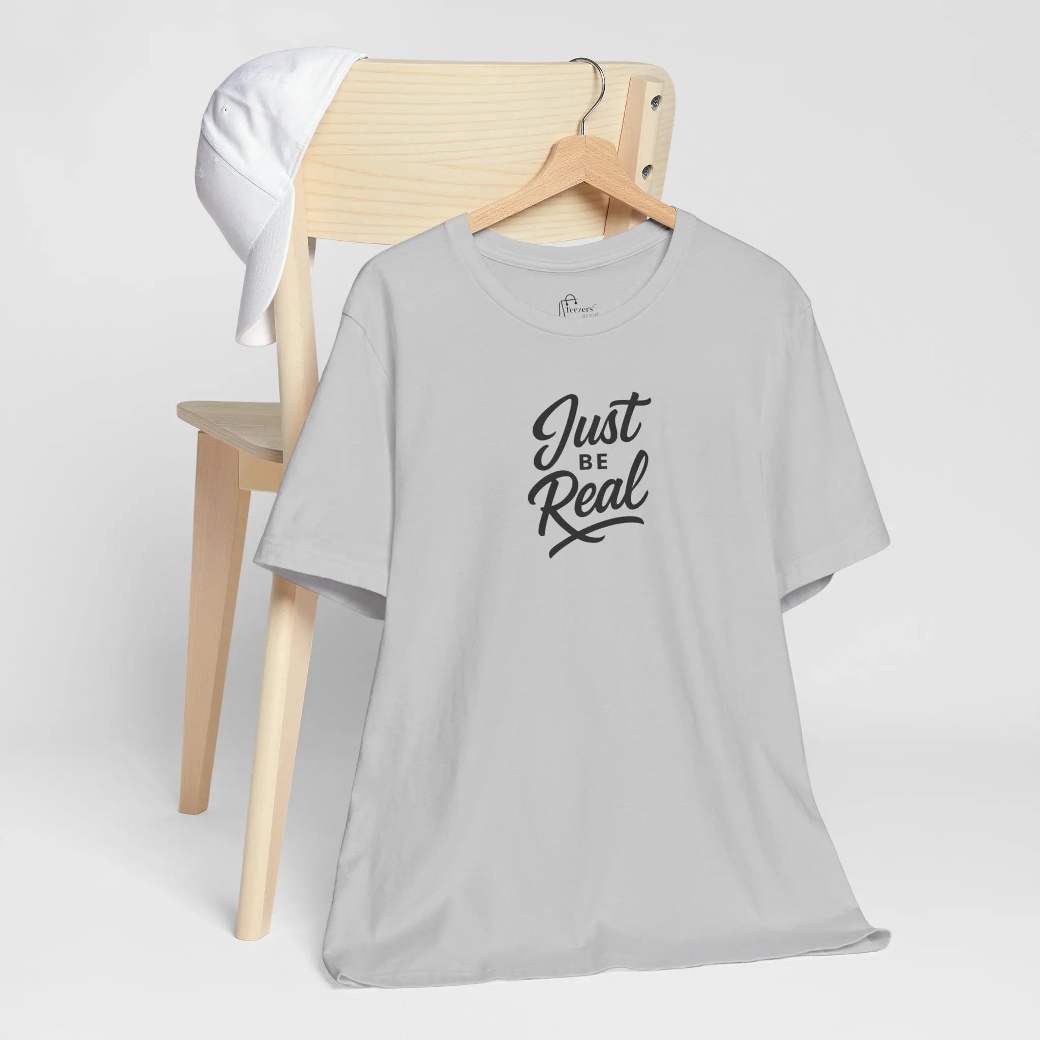 "Just Be Real" Motivational T-Shirt for Women – Empowering Graphic Tee, Mental Health Awareness Shirt, Gift for Her - Teezers