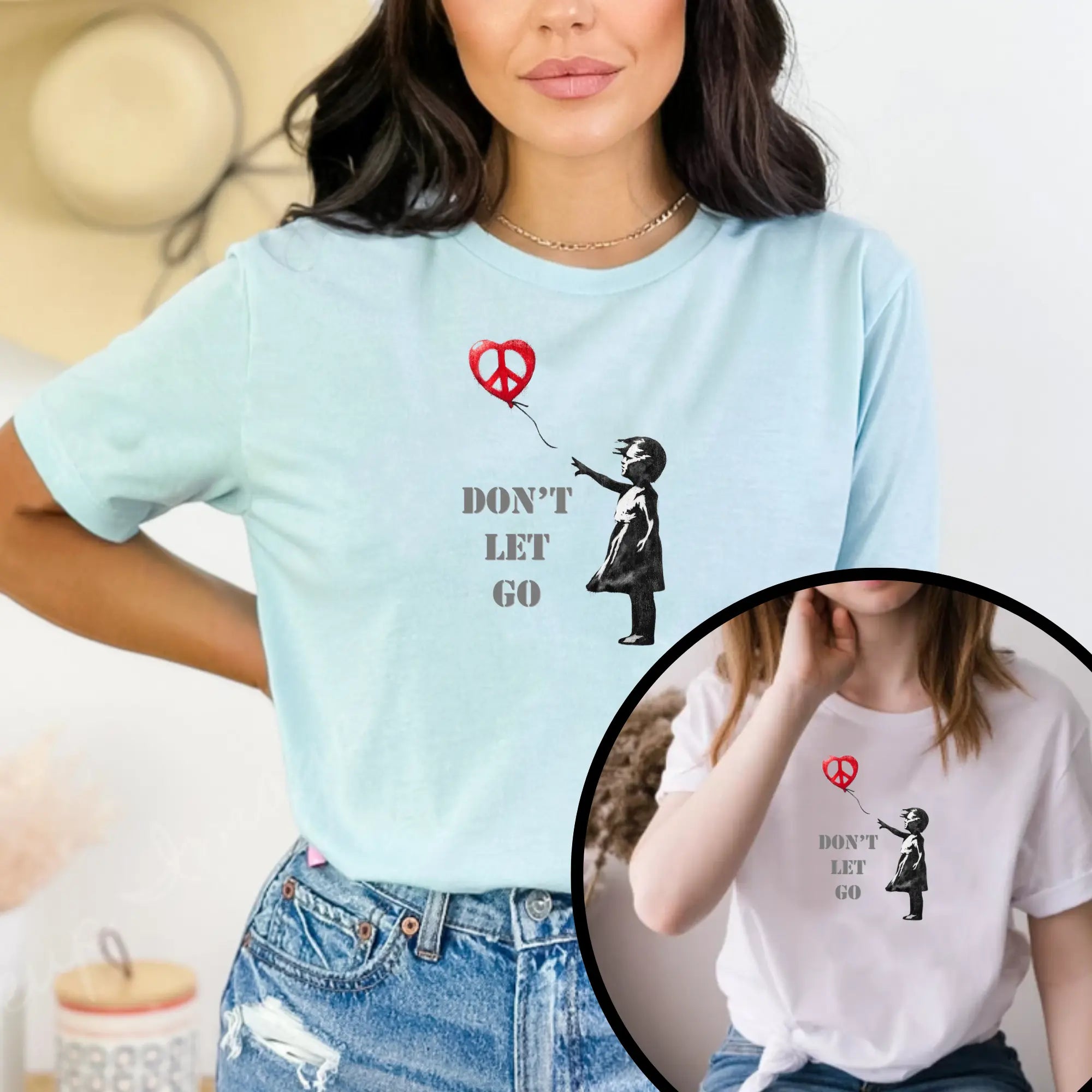 Don't Let Go Unisex T-Shirt | Buy World Peace Graphic Tee | Teezers Apparel - Teezers