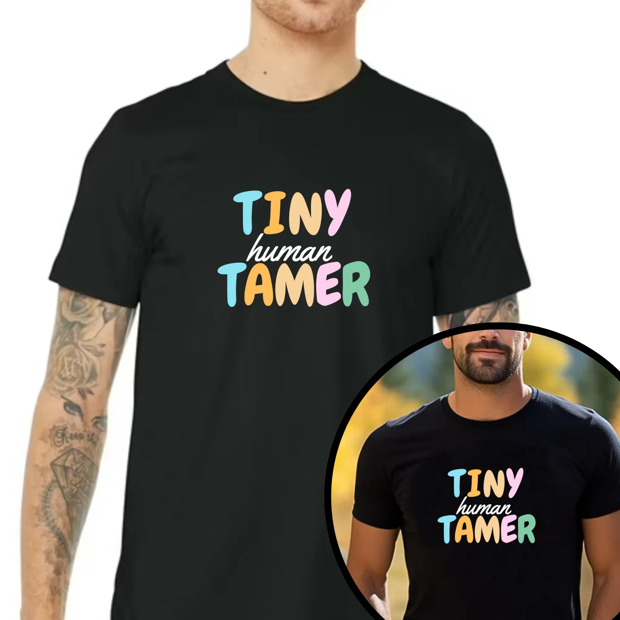Tiny Human Tamer Unisex T-Shirt - Teezers