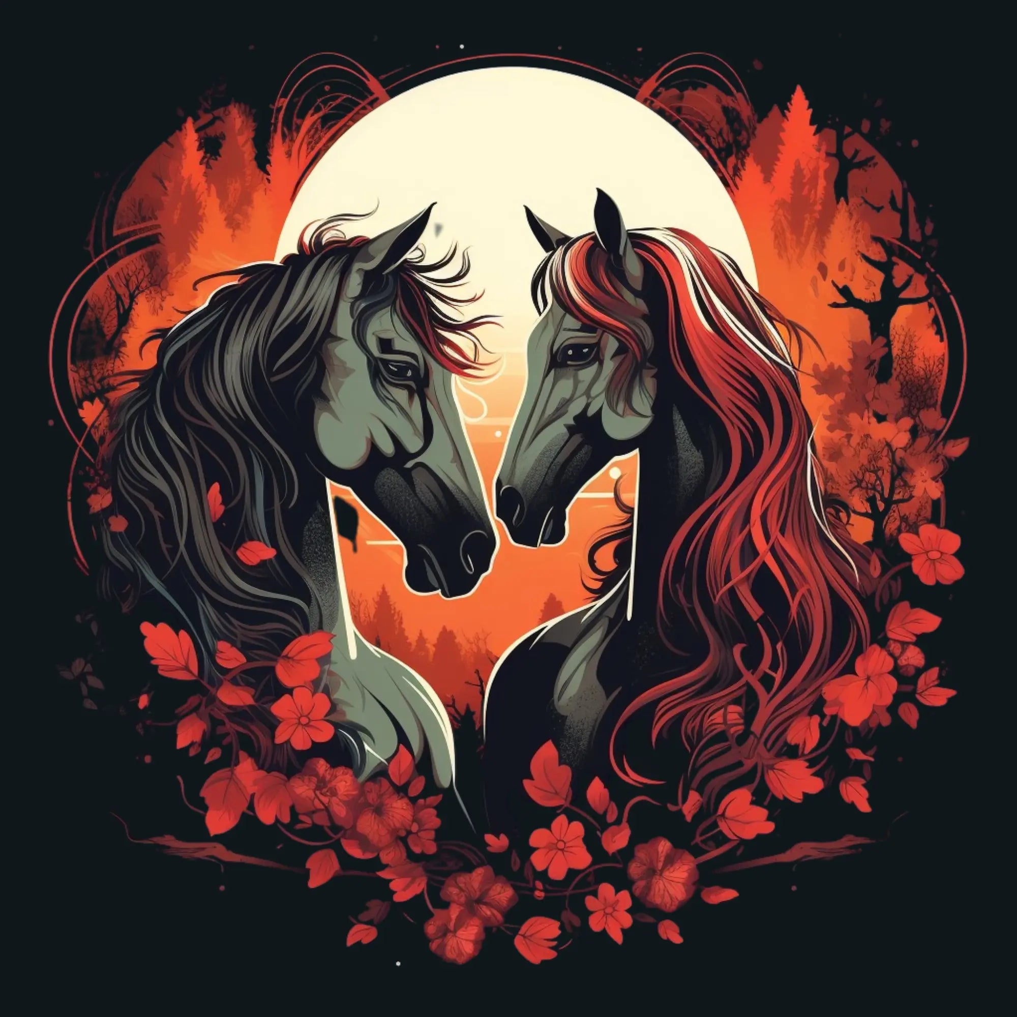 Horse Love Unisex T-Shirt | Love Horses Unisex T-shirt for Men and Women | Teezers Apparel - Teezers