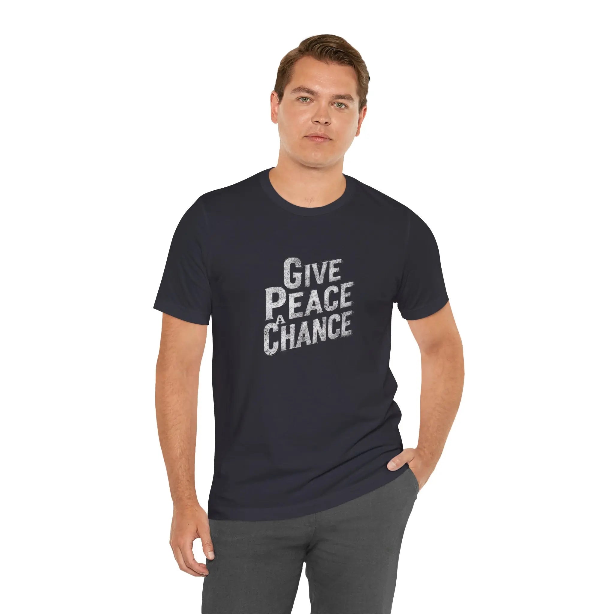 Peace Stencil Unisex T-Shirt | Best Peace Activist T-Shirt Gift | Teezers Apparel - Teezers