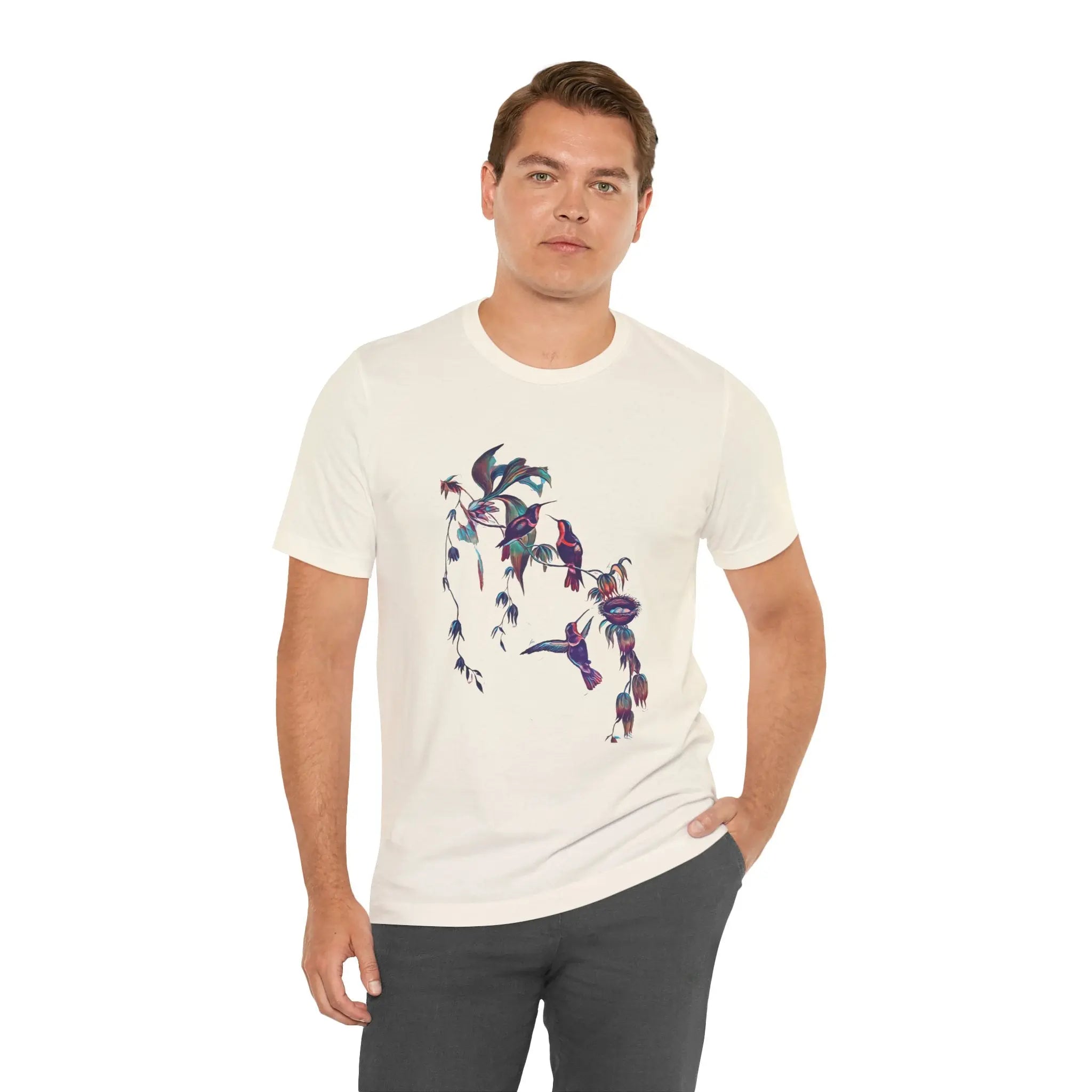 Humming Birds for Nature Lovers Unisex T-shirt | Hummingbird T‑shirt for Bird Watcher Gift | Teezers Apparel - Teezers