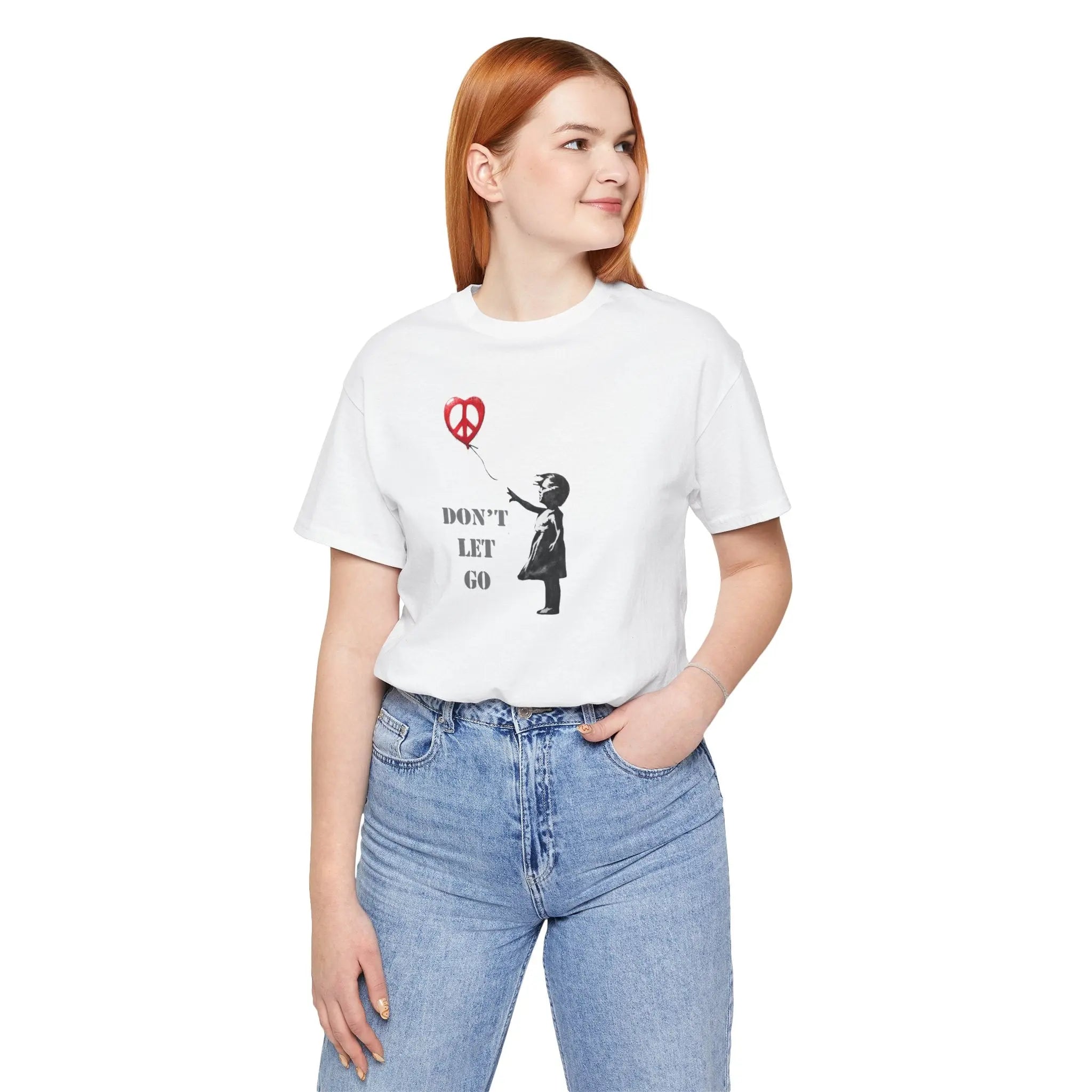 Don't Let Go Unisex T-Shirt | Buy World Peace Graphic Tee | Teezers Apparel - Teezers