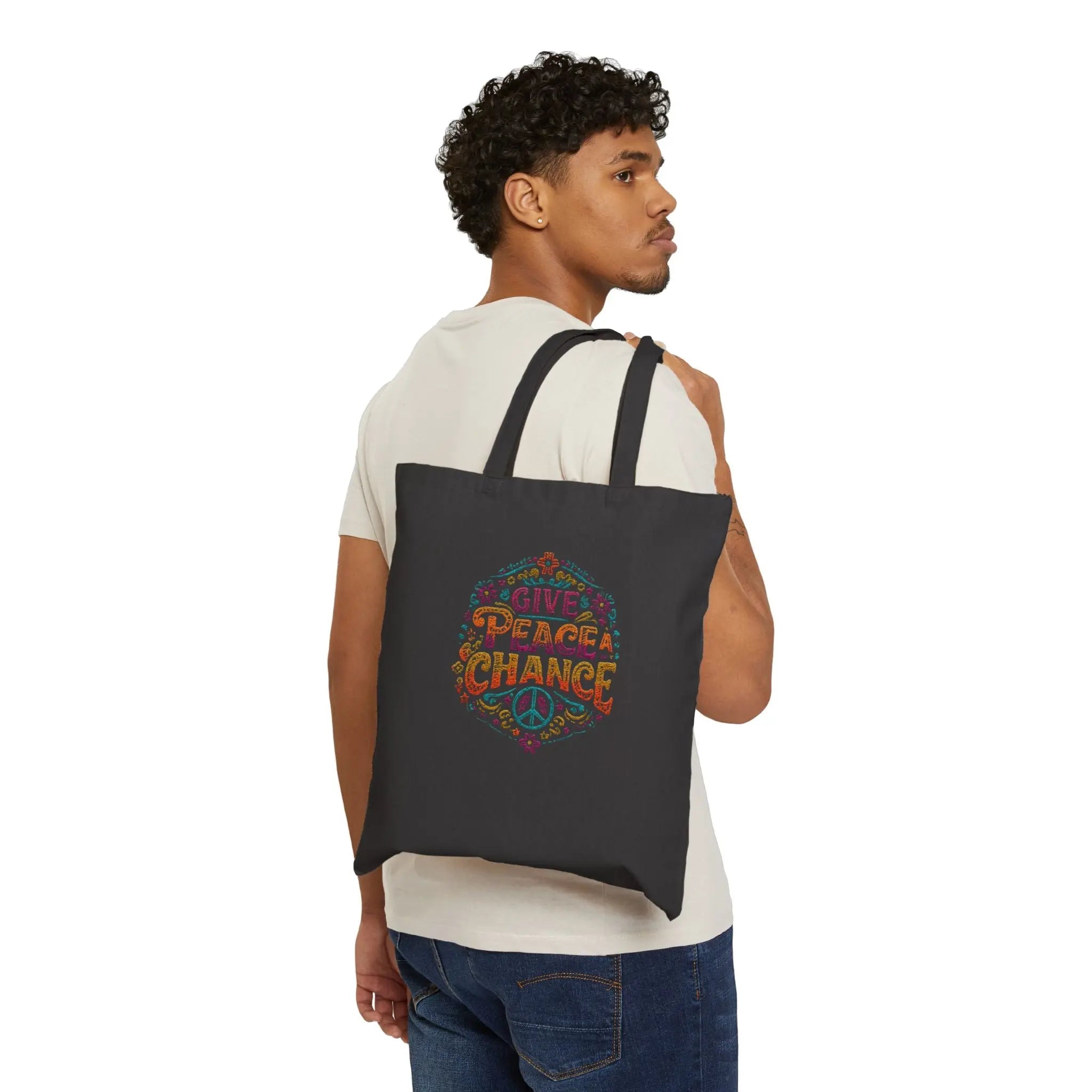 Give Peace A Chance | Buy World Peace Tote Bag | Teezers Apparel - Teezers