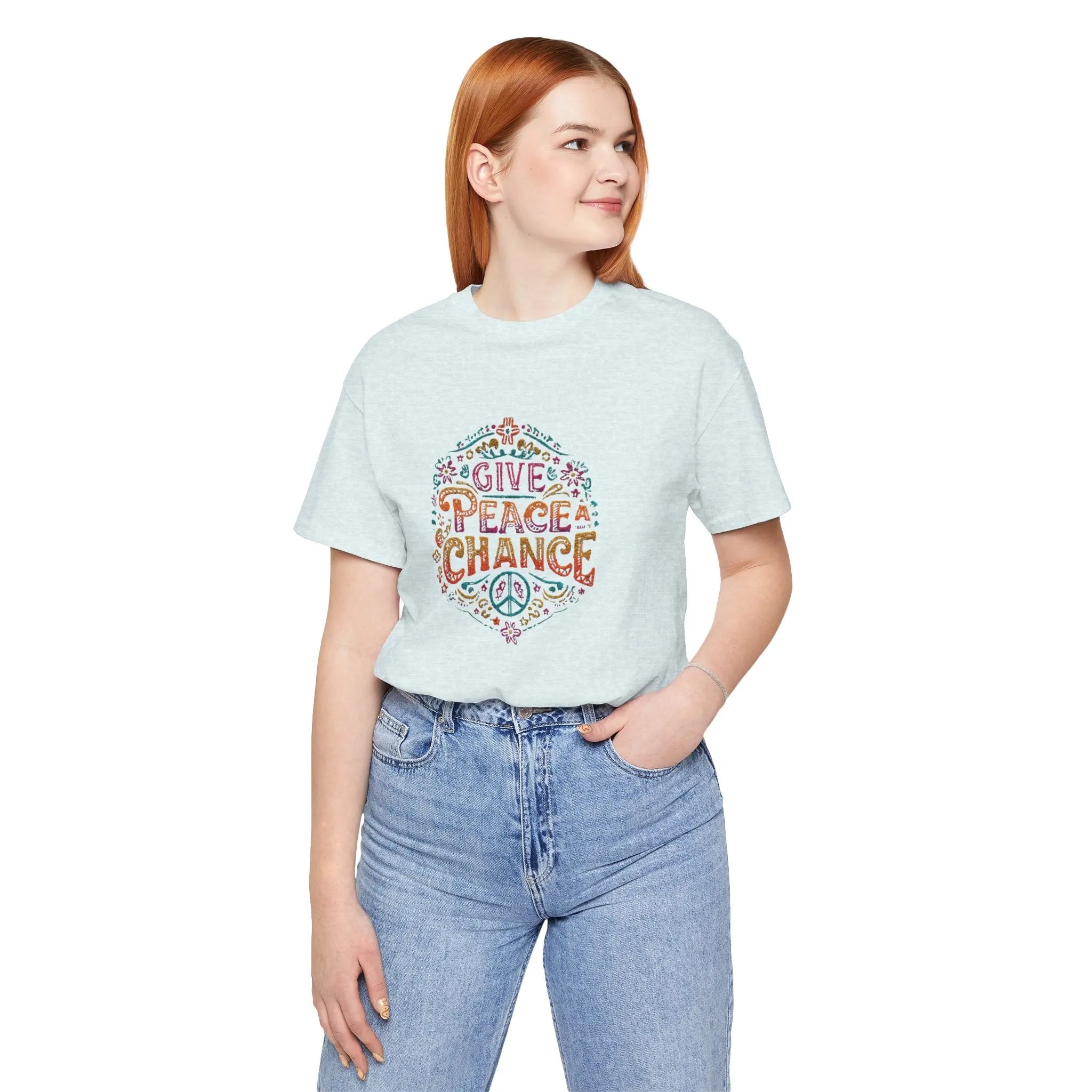 Give Peace a Chance 1 Unisex T-Shirt | World Peace Shirt Design for Gift | Teezers Apparel - Teezers