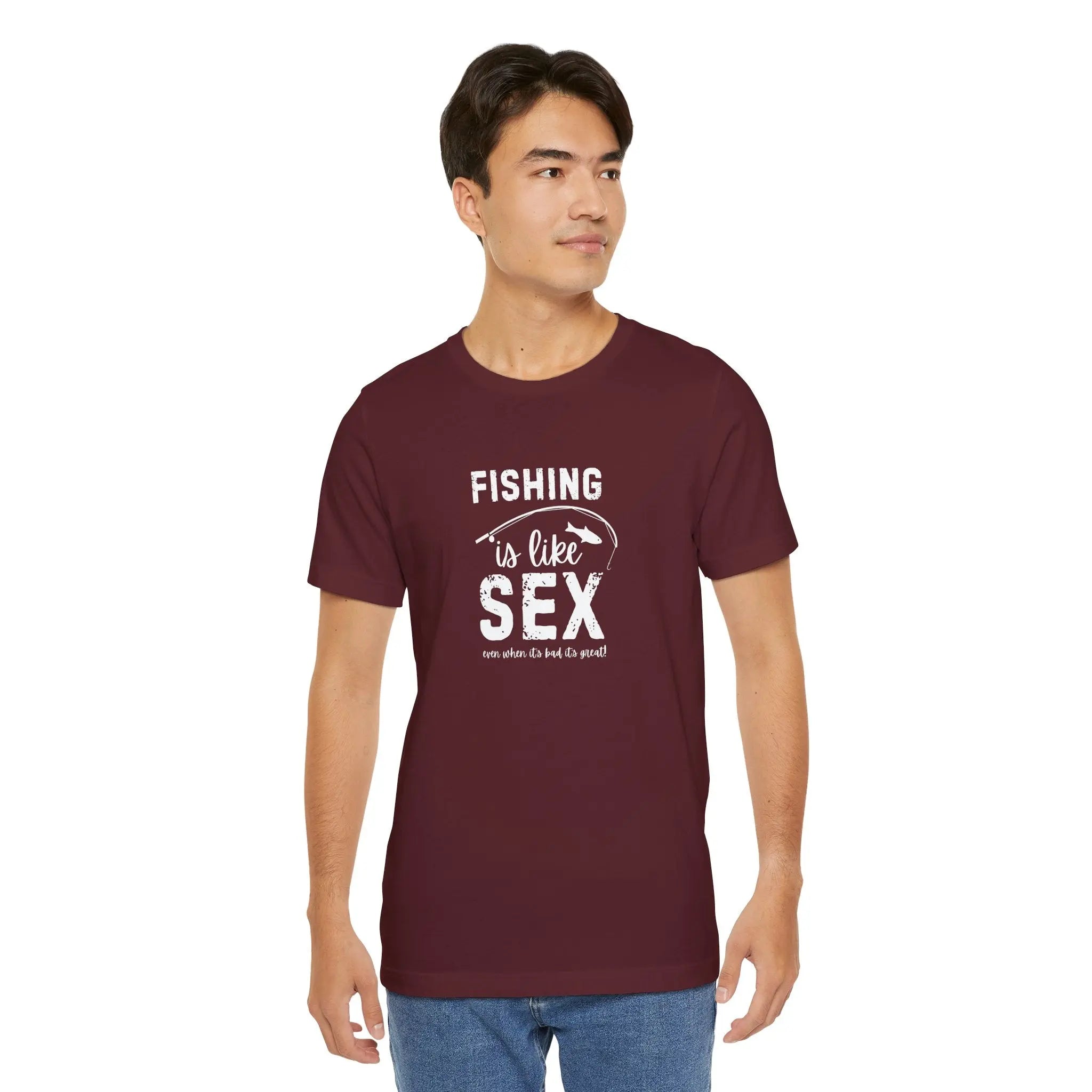 Fishing is Like Sex Men T-Shirt - Teezers