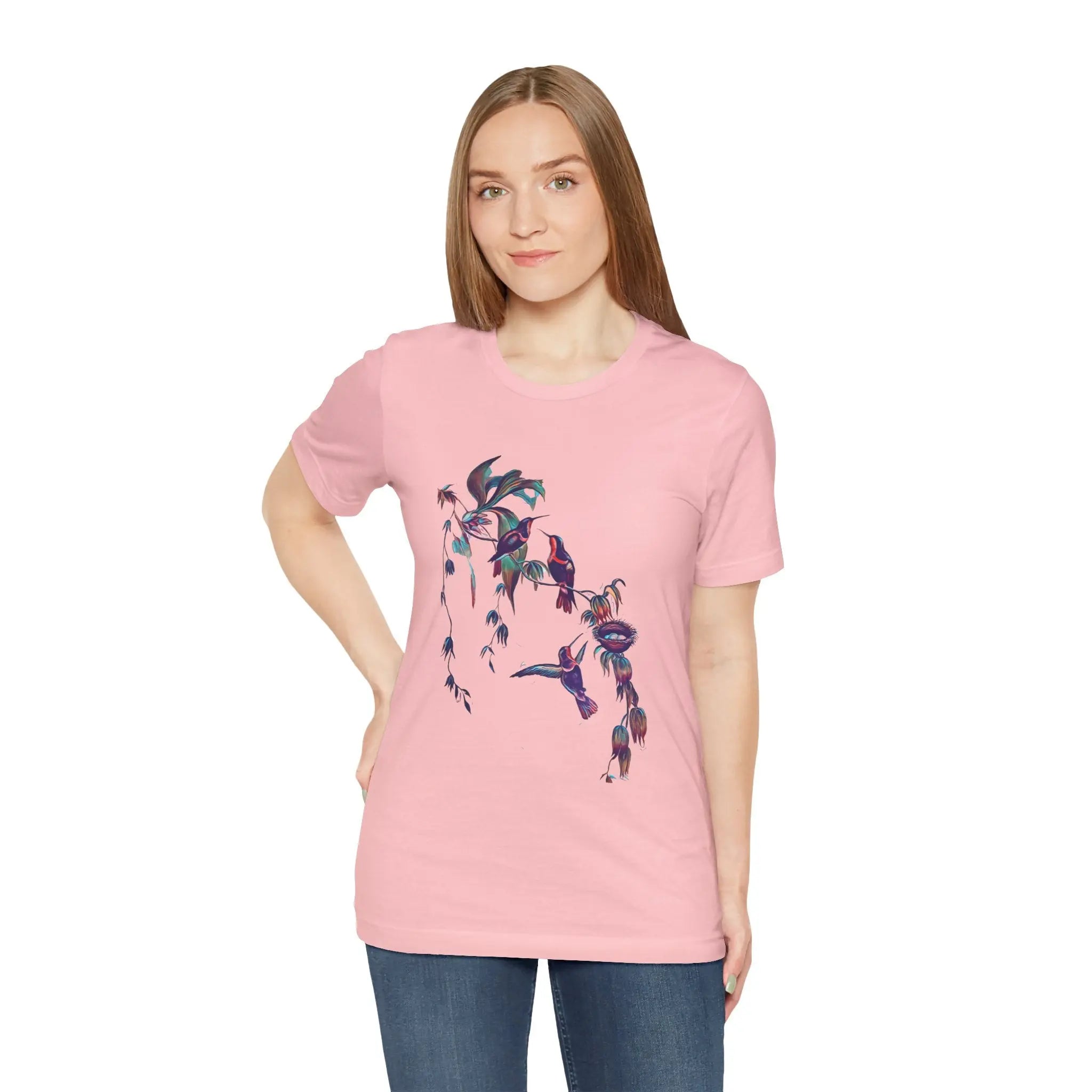 Humming Birds for Nature Lovers Unisex T-shirt | Hummingbird T‑shirt for Bird Watcher Gift | Teezers Apparel - Teezers