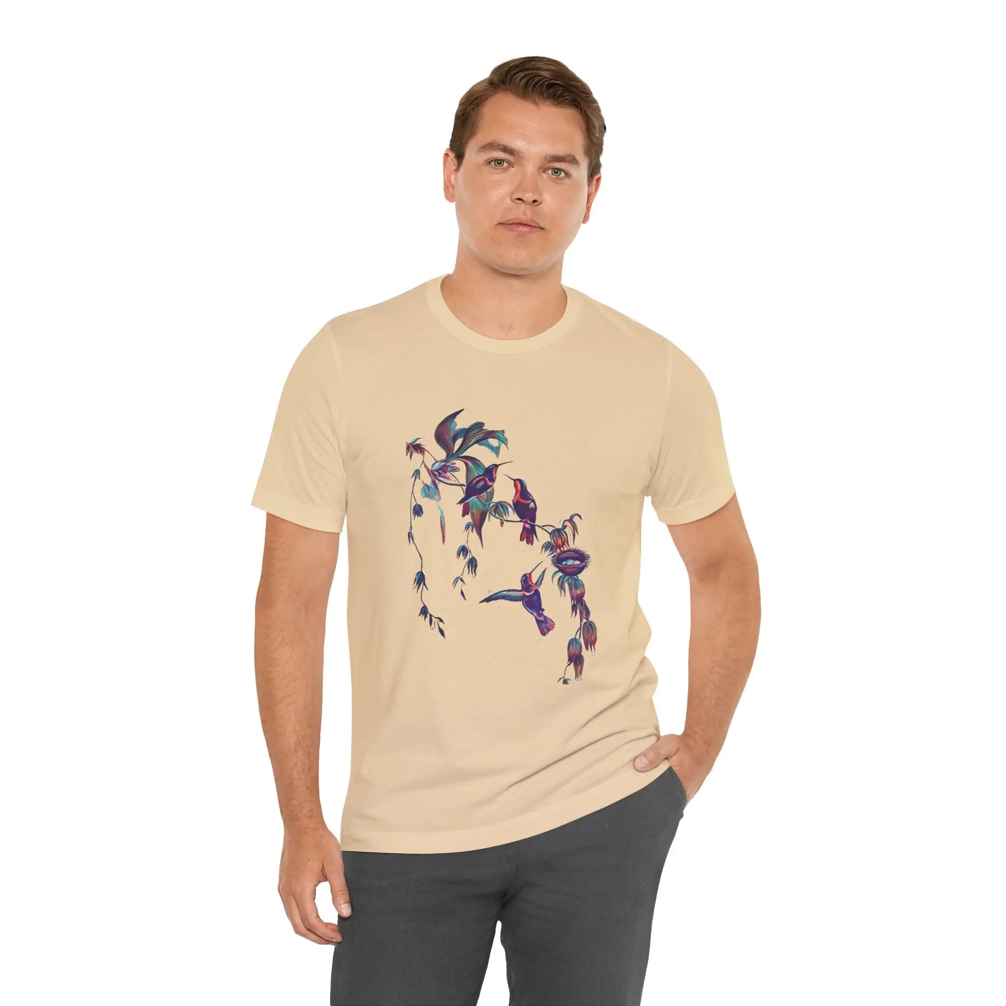 Humming Birds for Nature Lovers Unisex T-shirt | Hummingbird T‑shirt for Bird Watcher Gift | Teezers Apparel - Teezers