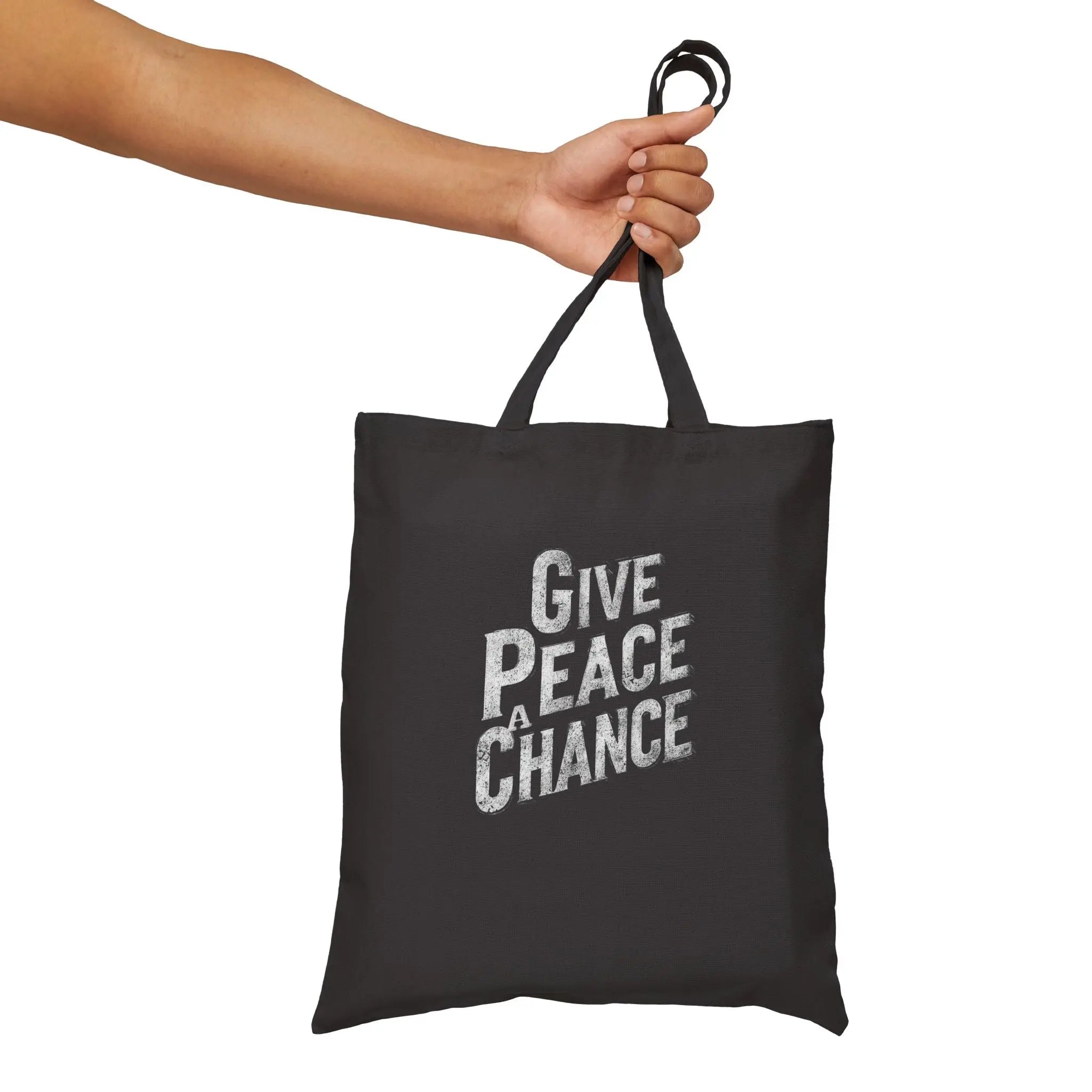 Give Peace A Chance | Best Anti-War Tote Bag Gift | Teezers Apparel - Teezers