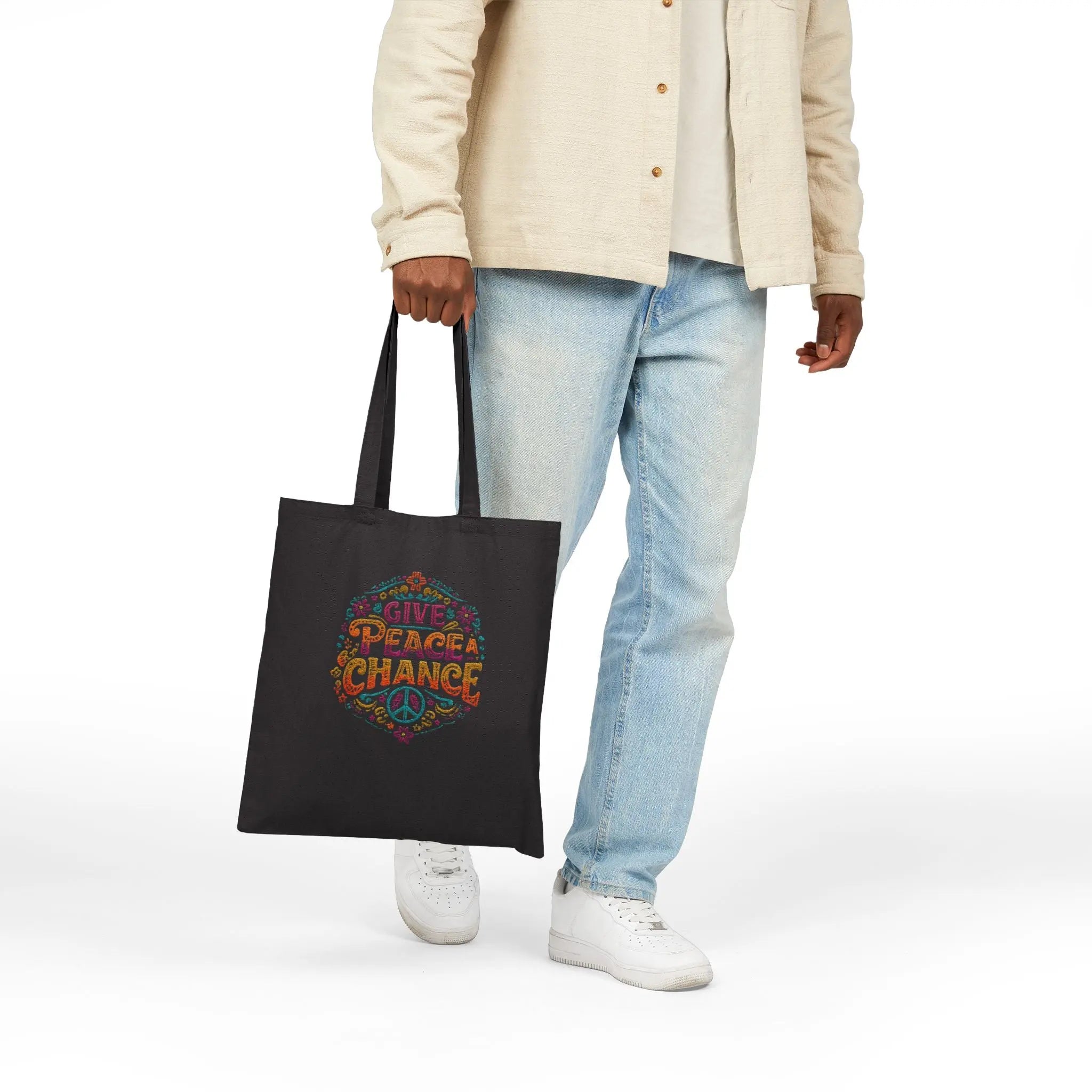 Give Peace A Chance | Buy World Peace Tote Bag | Teezers Apparel - Teezers
