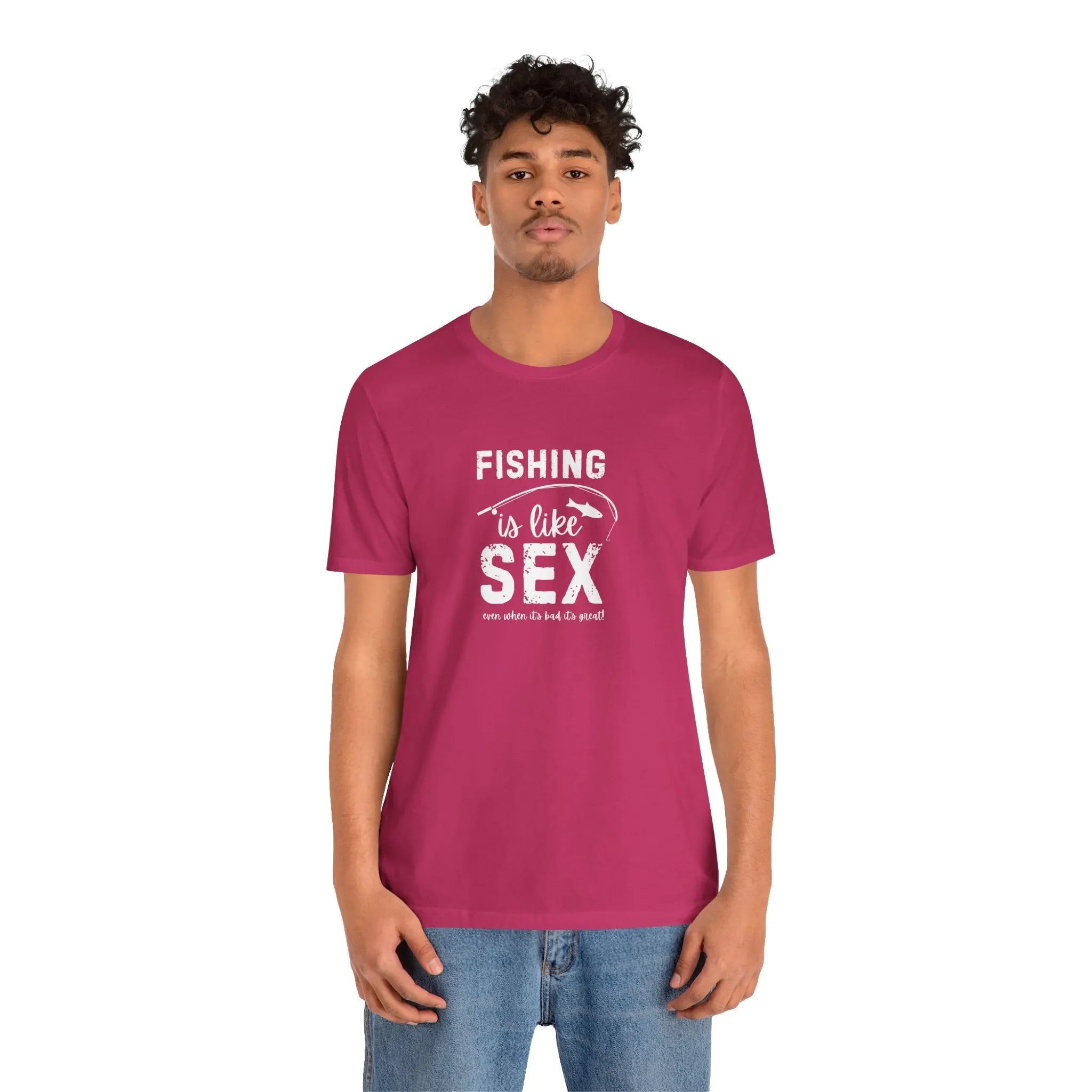 Fishing is Like Sex Men T-Shirt - Teezers
