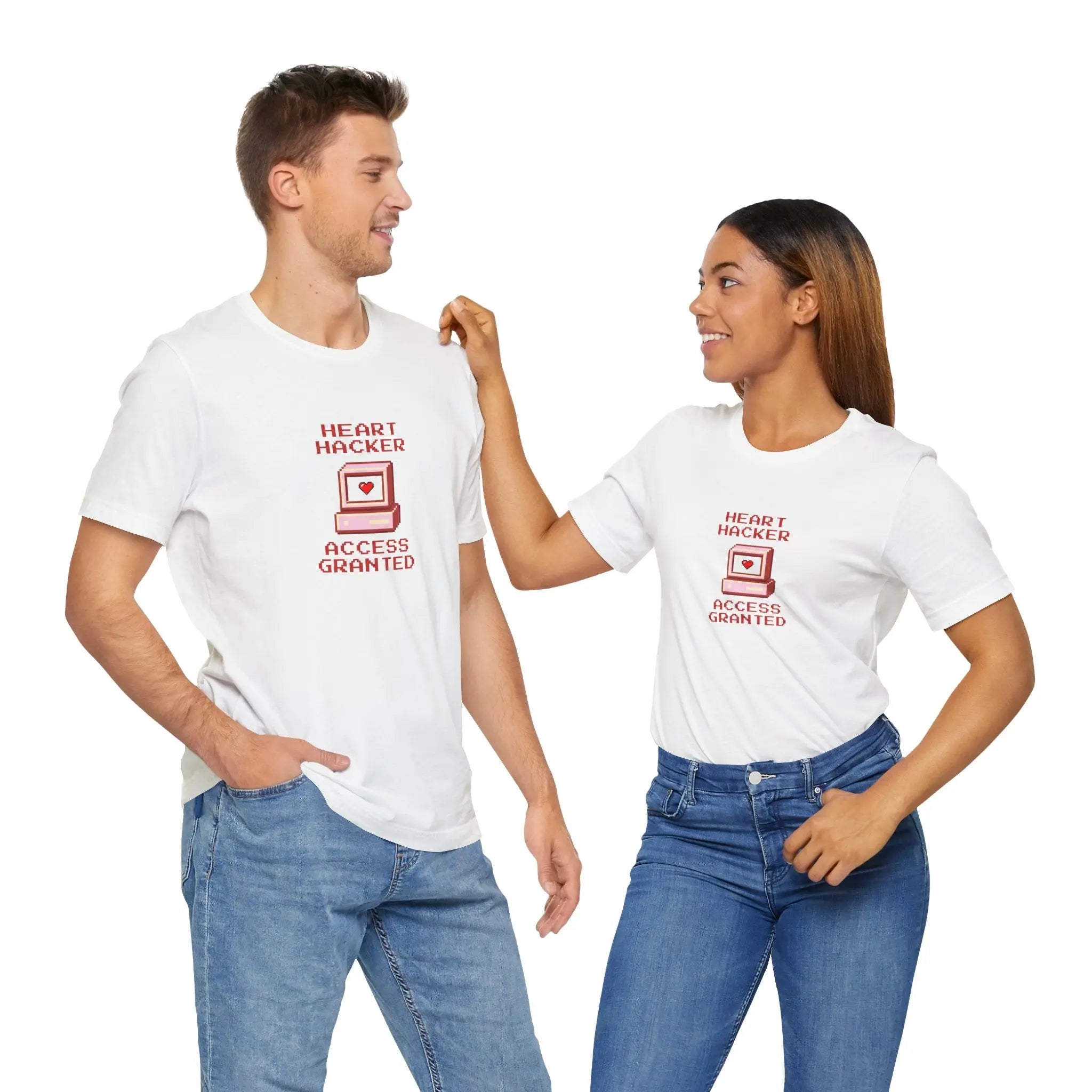 Heart Hacker Access Granted Unisex T-Shirt - Teezers