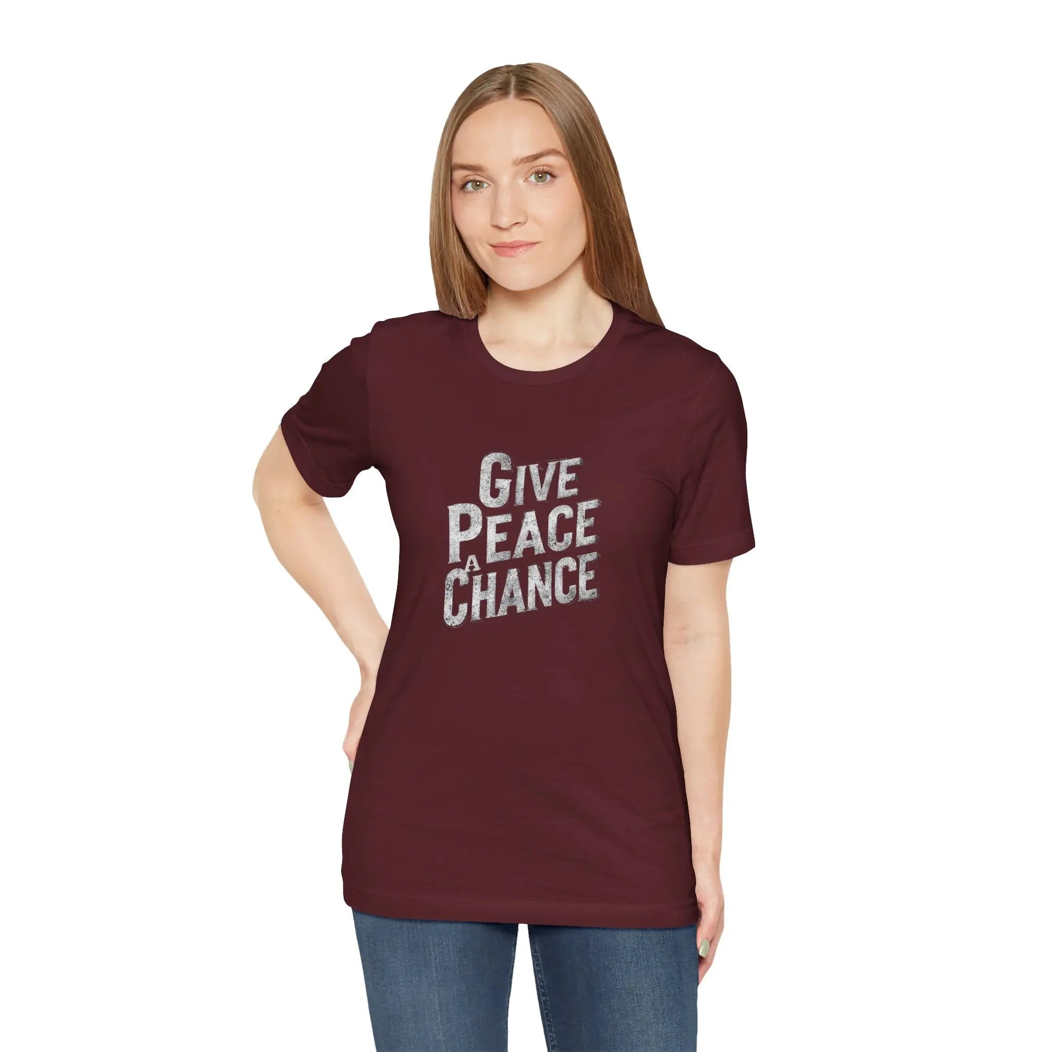 Peace Stencil Unisex T-Shirt | Best Peace Activist T-Shirt Gift | Teezers Apparel - Teezers