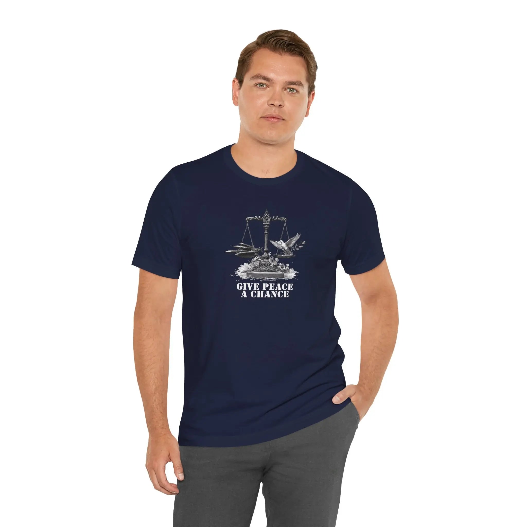 Scales of Peace Unisex T-Shirt | Buy Anti-War Graphic Tee | Teezers Apparel - Teezers