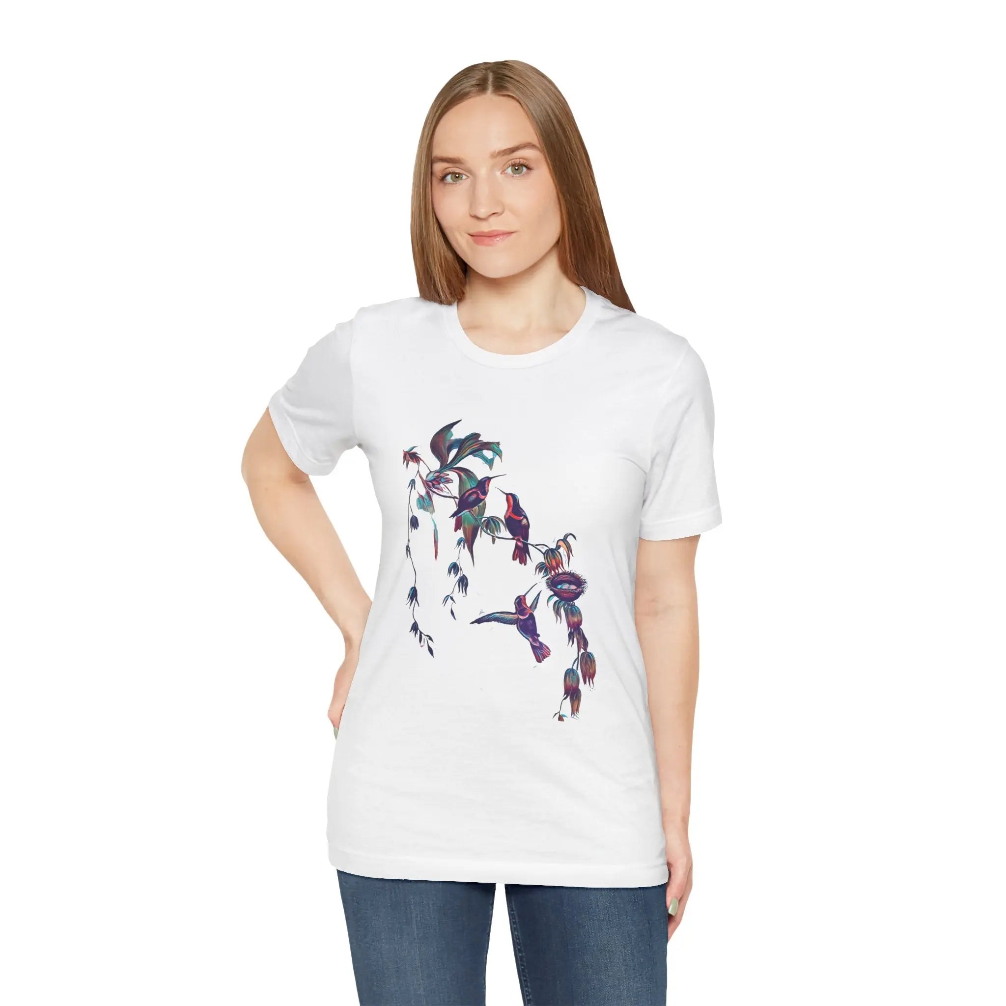 Humming Birds for Nature Lovers Unisex T-shirt | Hummingbird T‑shirt for Bird Watcher Gift | Teezers Apparel - Teezers