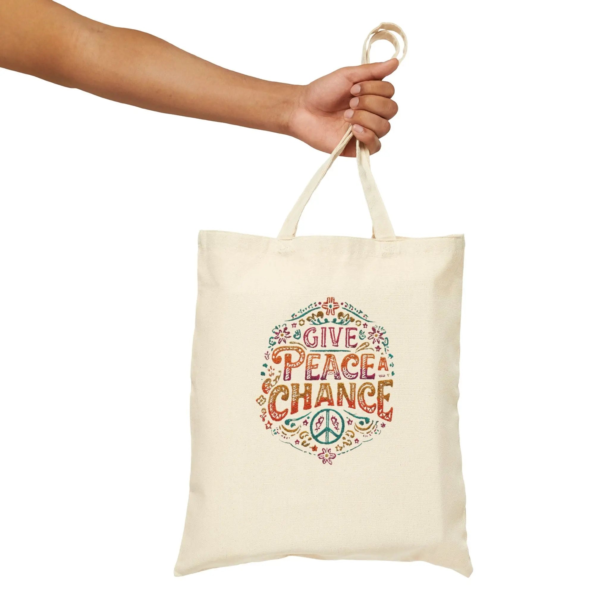 Give Peace A Chance | Buy World Peace Tote Bag | Teezers Apparel - Teezers