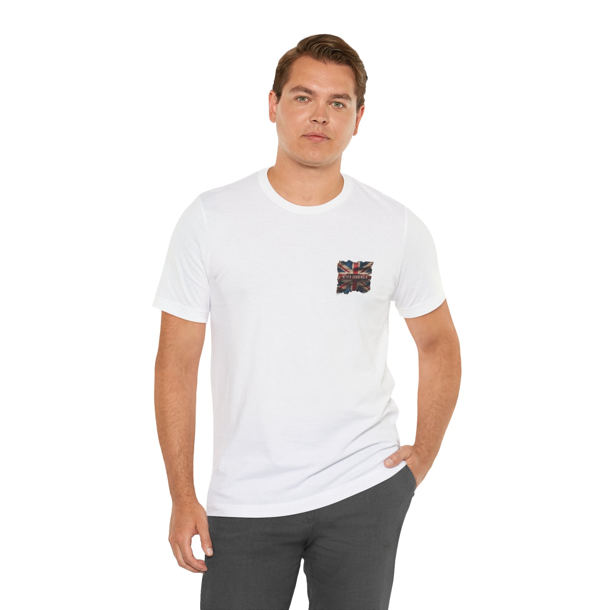 "First we were an empire ruled by an emperor then... Never Surrender" Inspirational Unisex T-Shirt For British – Stand Proud, Stand Strong, Stand Independent