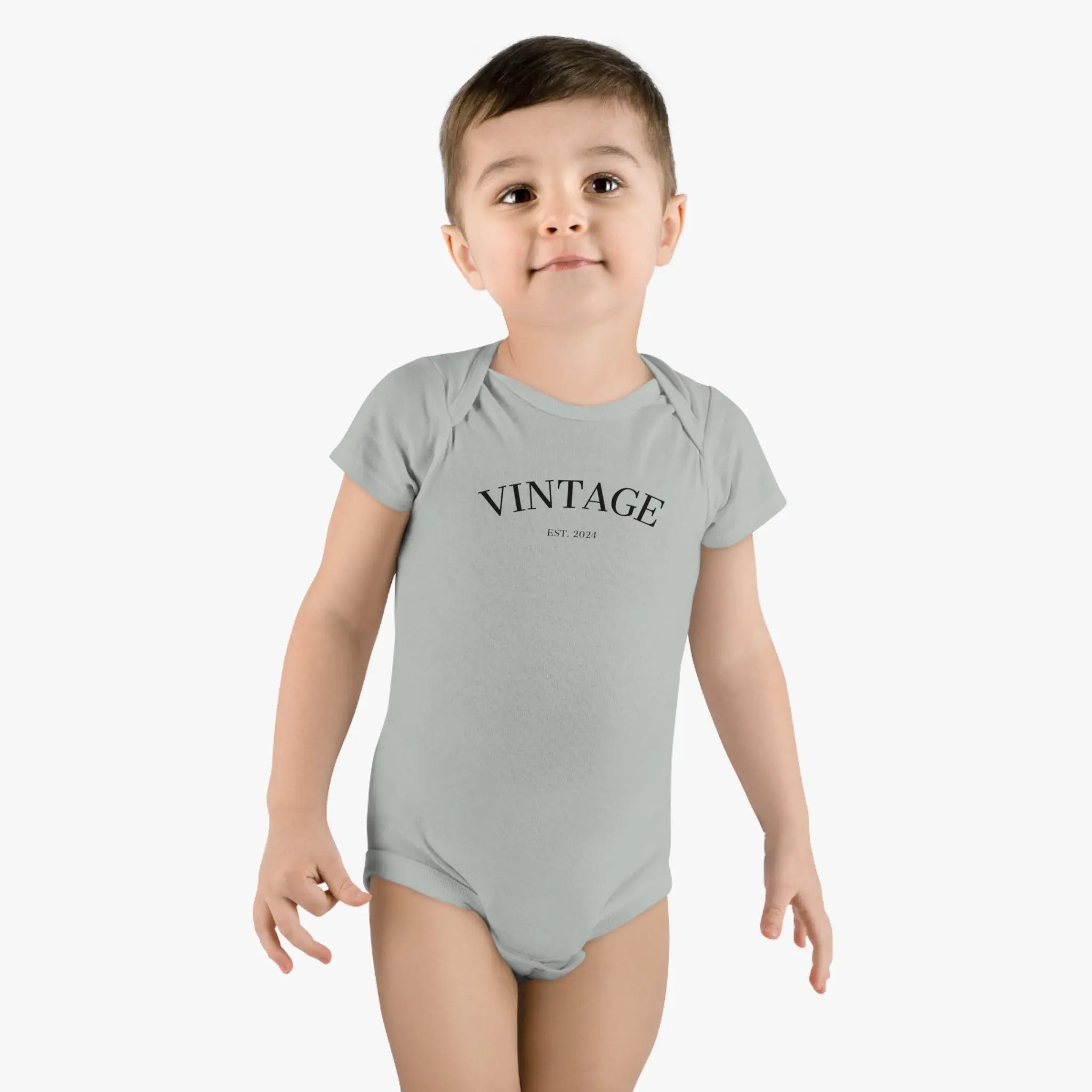 Baby Short Sleeve Onesie® Vintage EST 2024 - Teezers