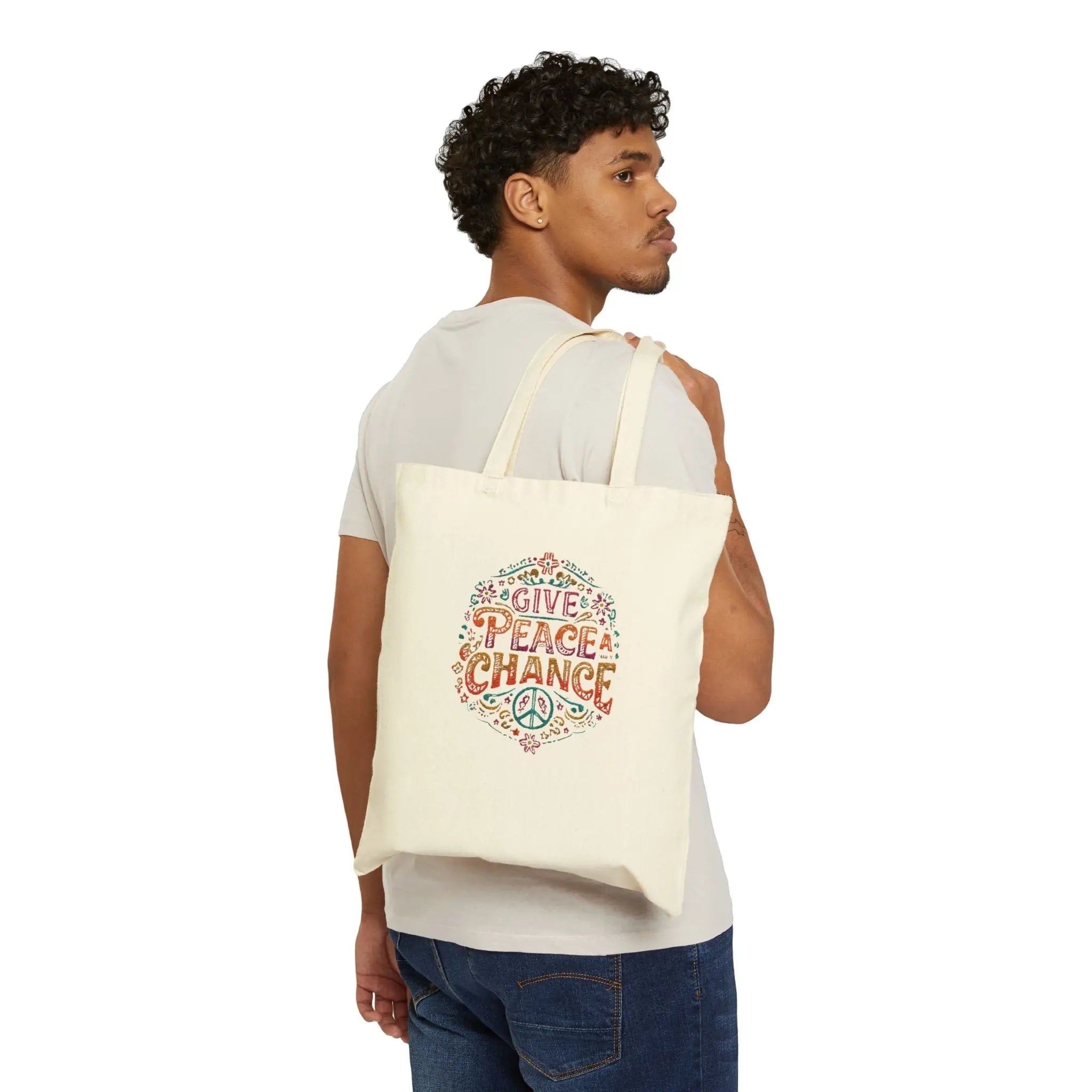Give Peace A Chance | Buy World Peace Tote Bag | Teezers Apparel - Teezers