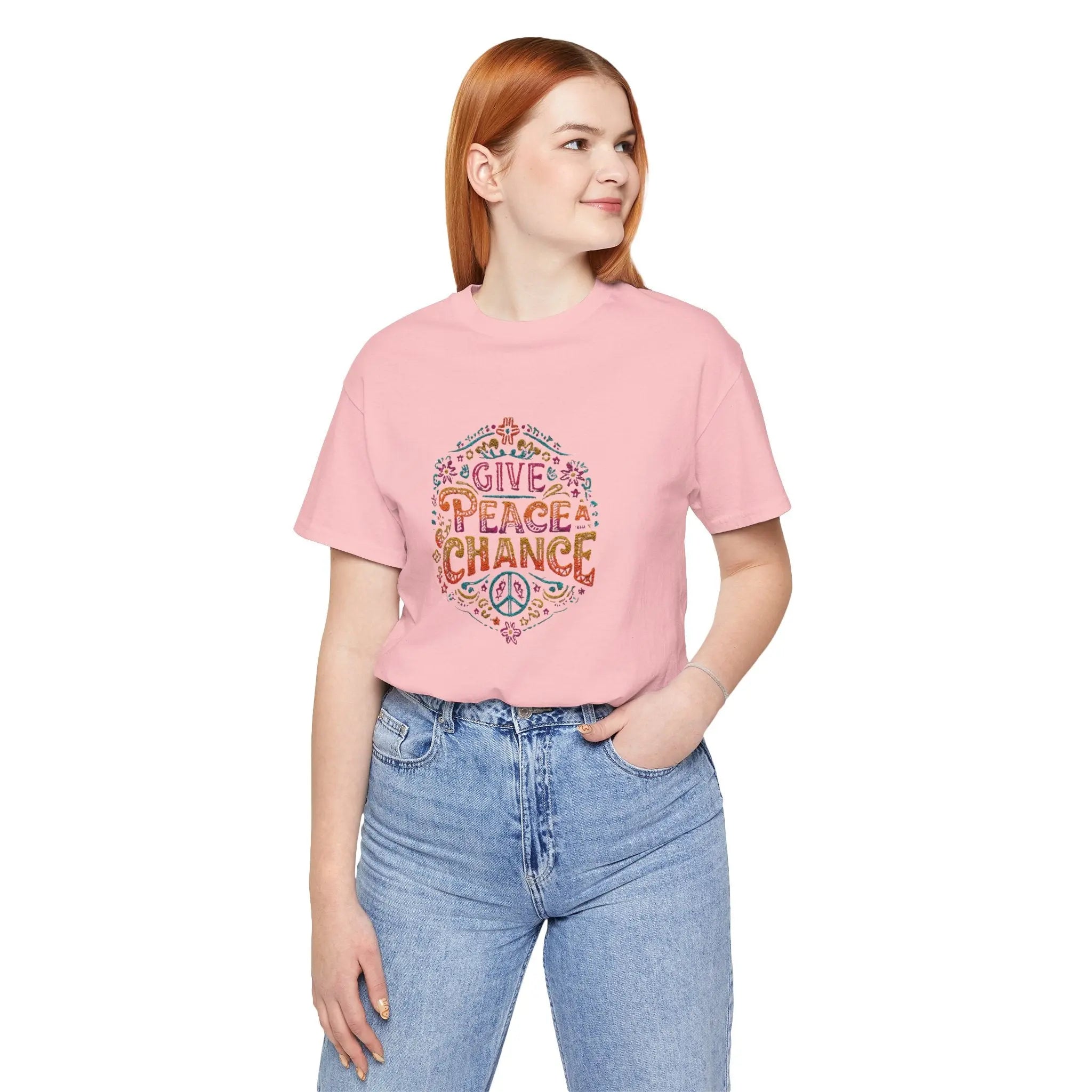 Give Peace a Chance 1 Unisex T-Shirt | World Peace Shirt Design for Gift | Teezers Apparel - Teezers
