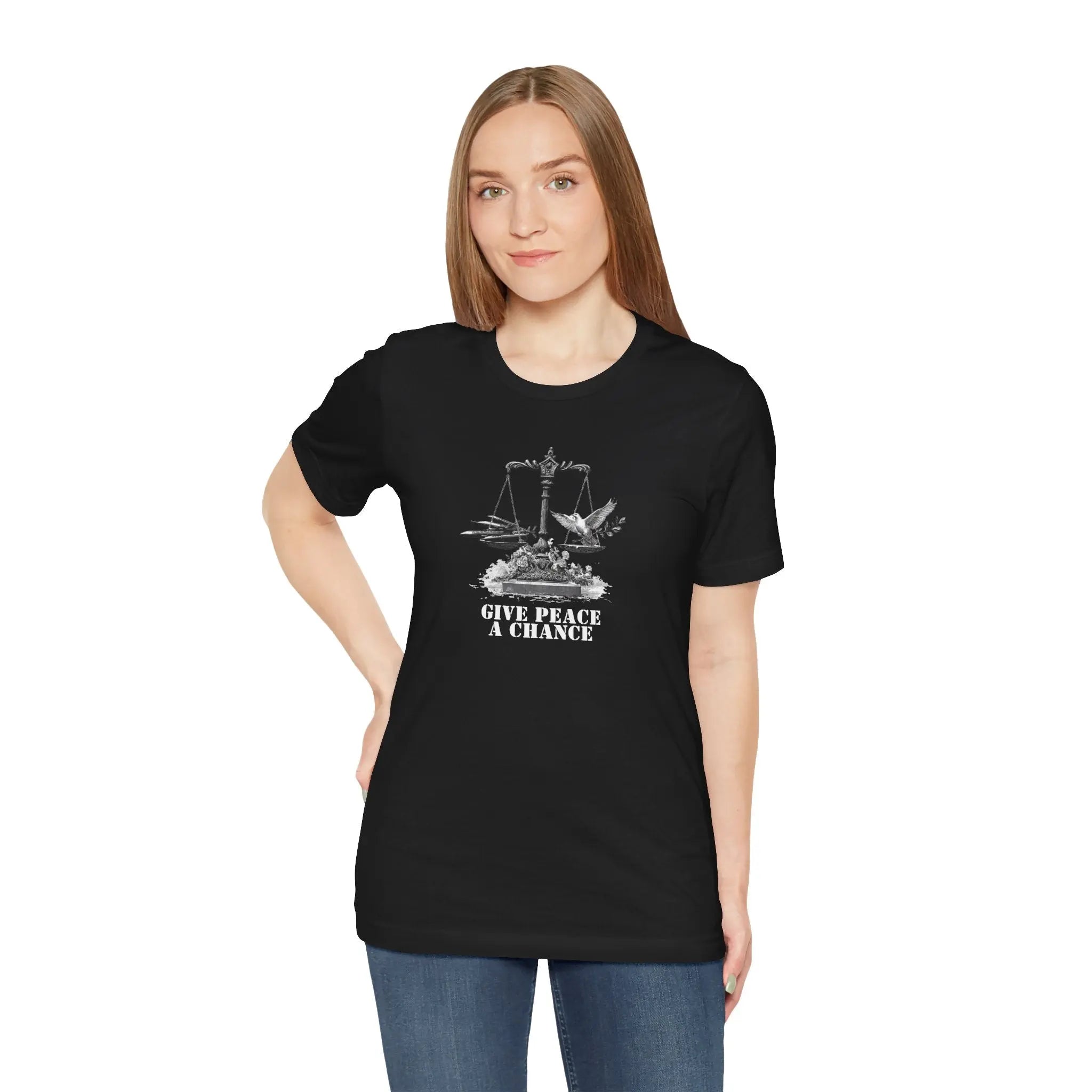 Scales of Peace Unisex T-Shirt | Buy Anti-War Graphic Tee | Teezers Apparel - Teezers