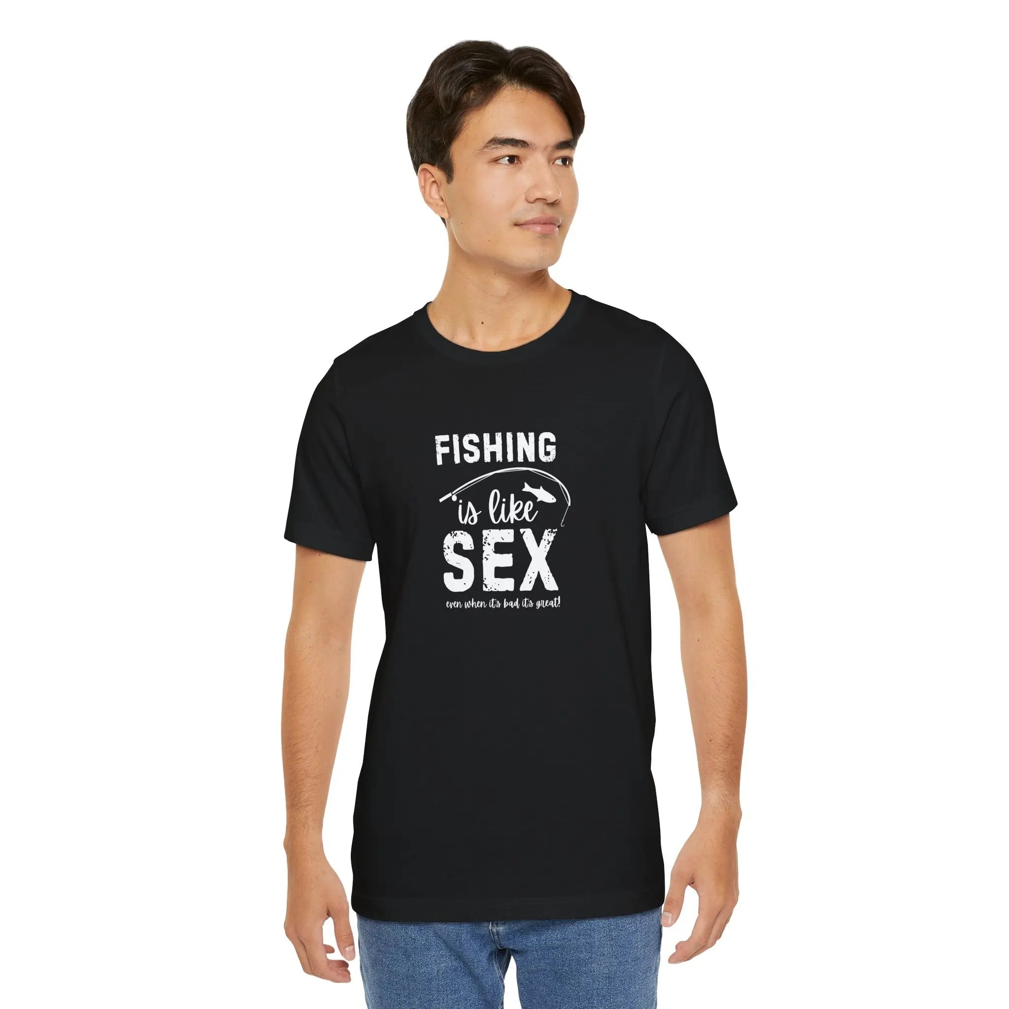 Fishing is Like Sex Men T-Shirt - Teezers