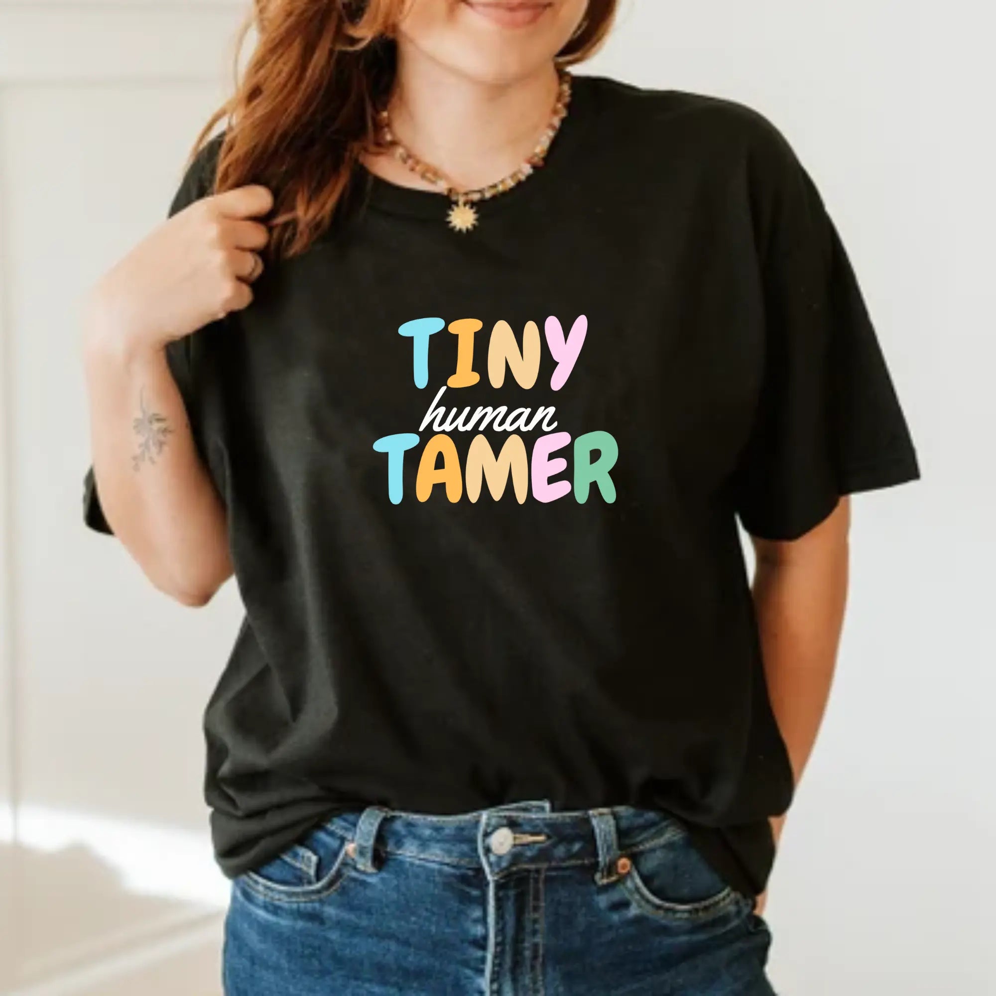 Tiny Human Tamer Unisex T-Shirt - Teezers