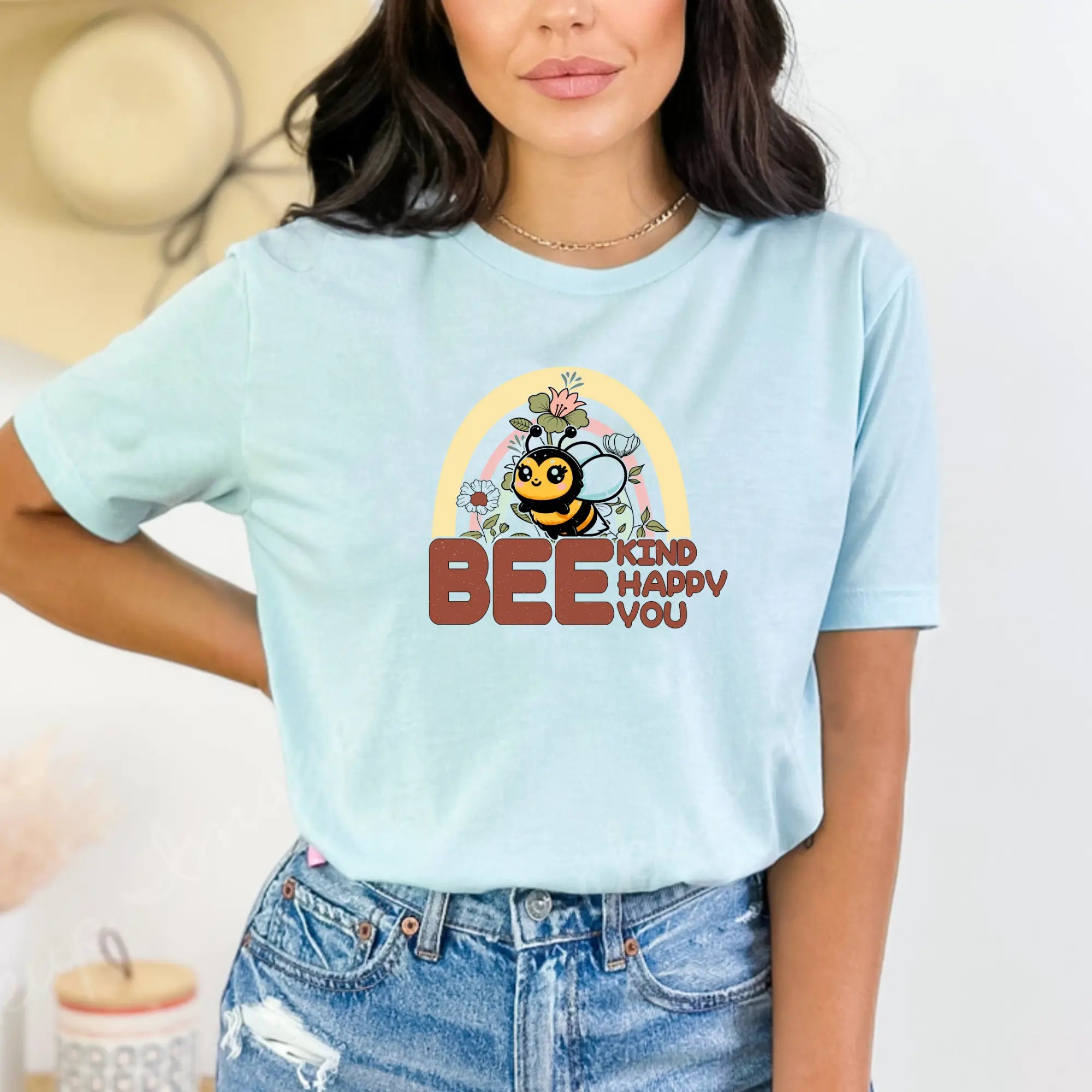 Bee Kind Bee Happy Bee You Unisex T-Shirt - Teezers
