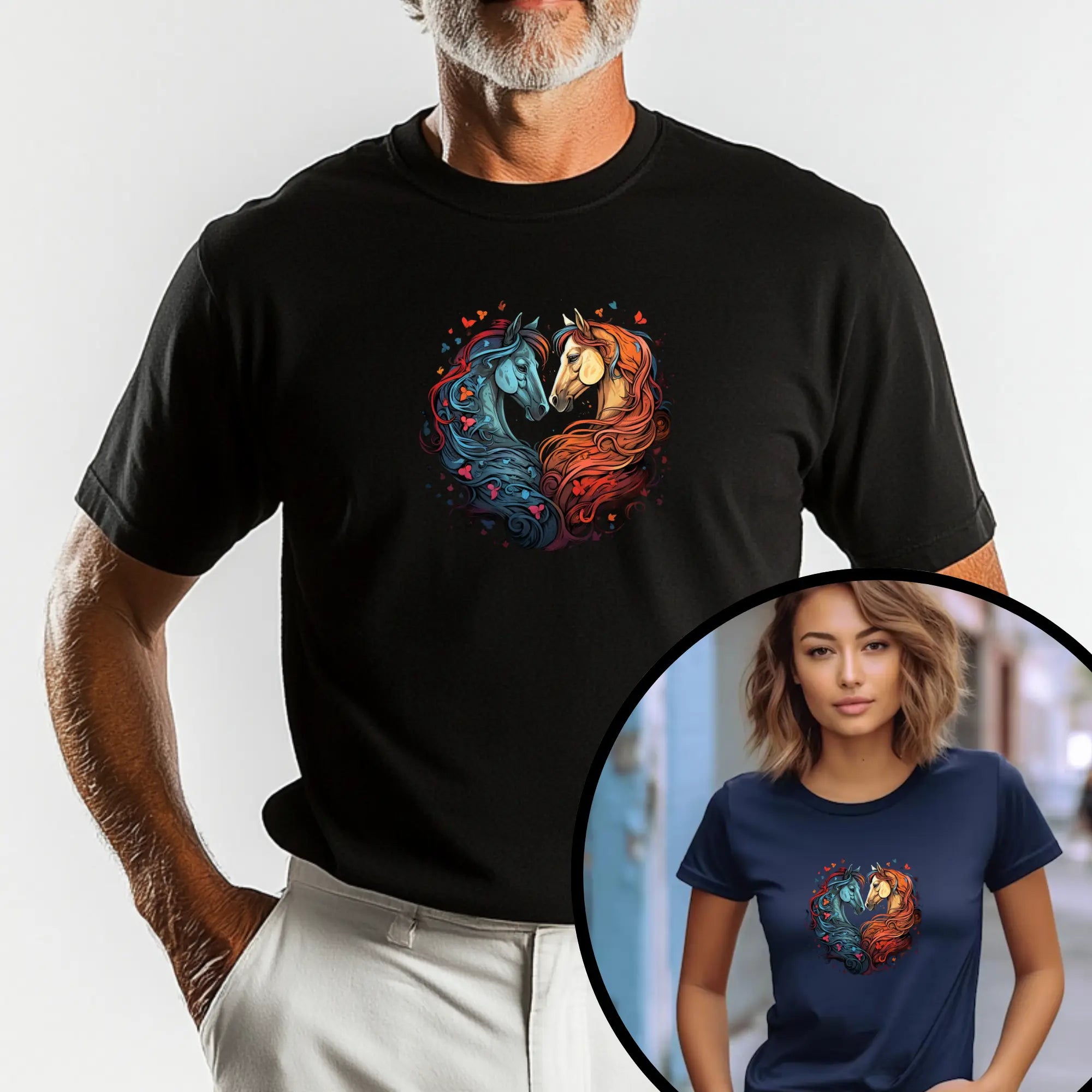 Horse Love 2 Unisex T-Shirt - Teezers