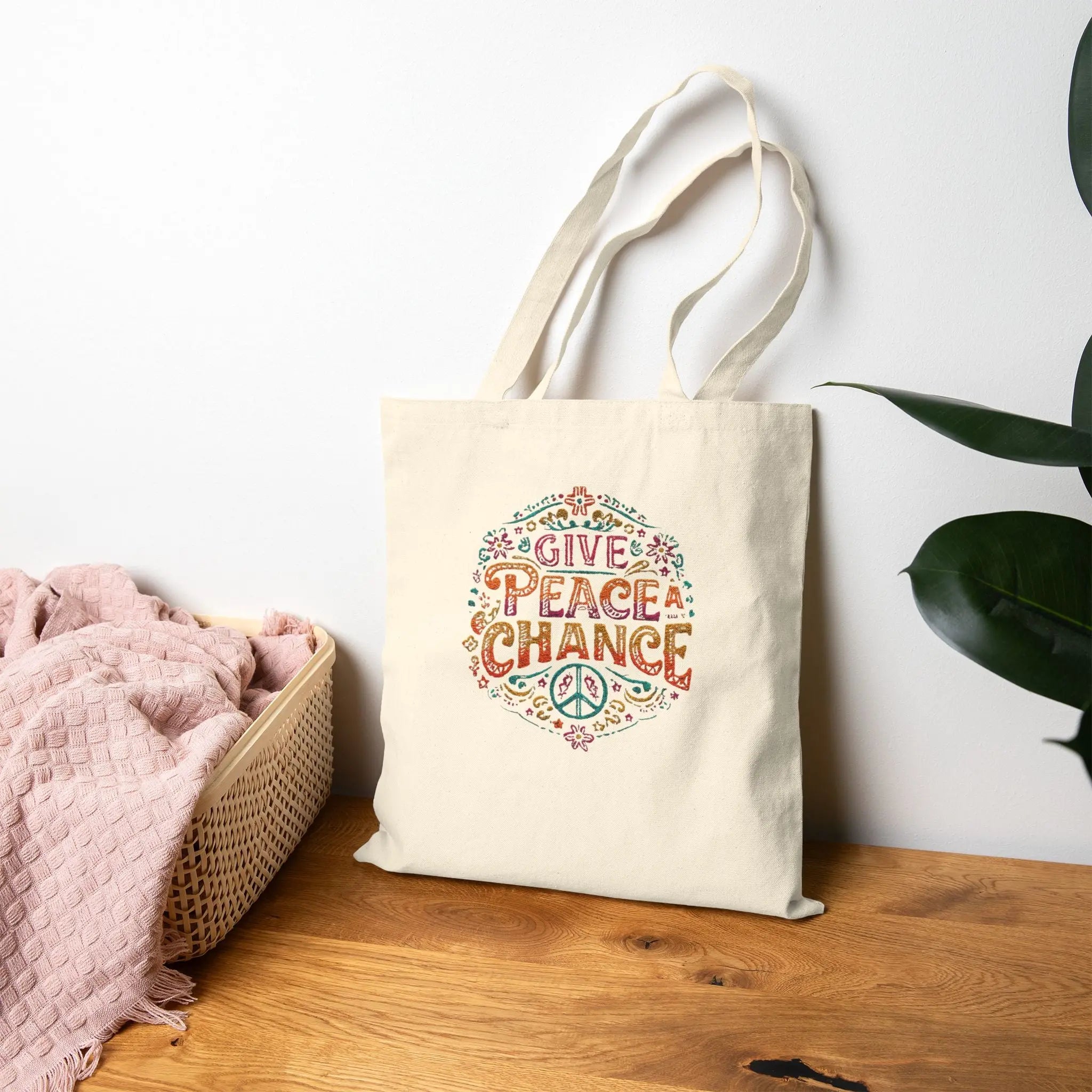 Give Peace A Chance | Buy World Peace Tote Bag | Teezers Apparel - Teezers